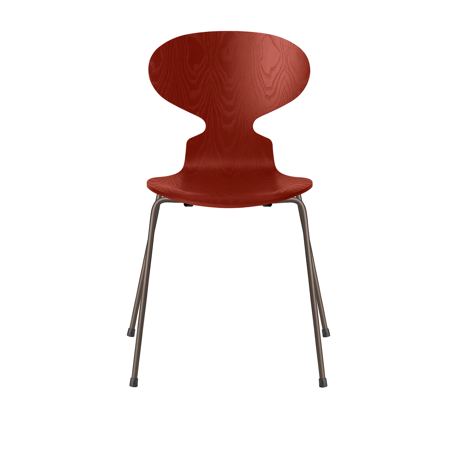 Ant 3101 colored ash veneer steel frame brown bronze - Fritz Hansen - Arne Jacobsen - NO GA