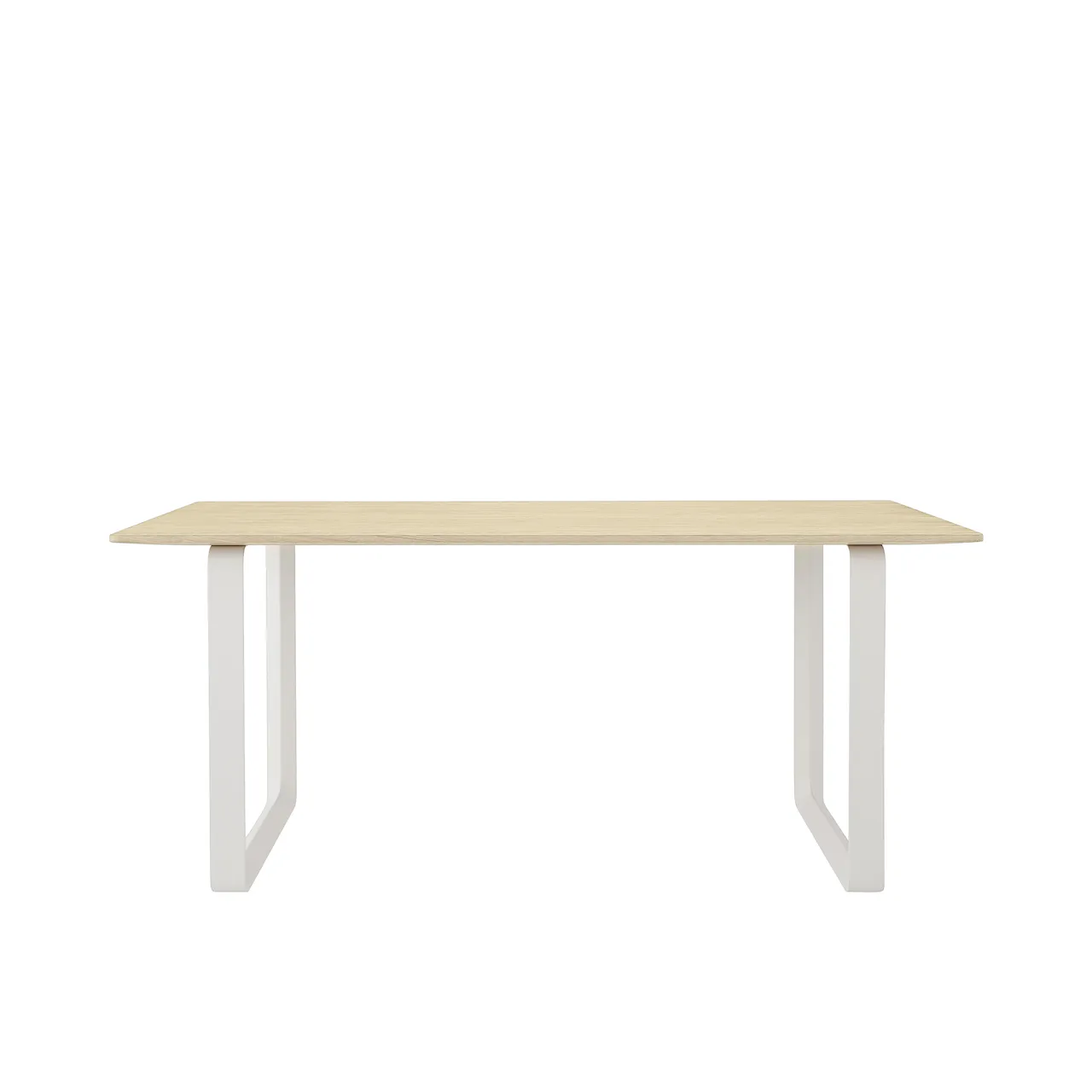 70/70 Table, Small, Solid Oak/White