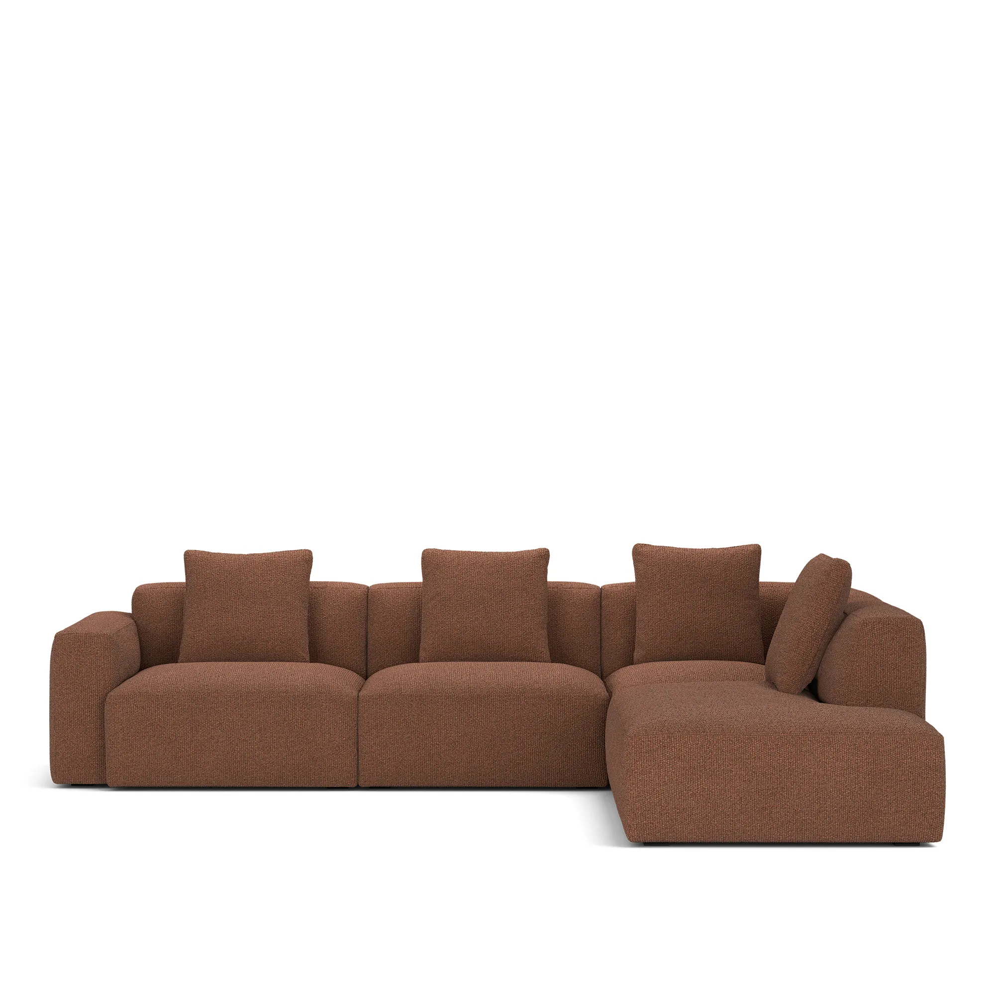 Brick 4-Seater Corner Open End Right - 11