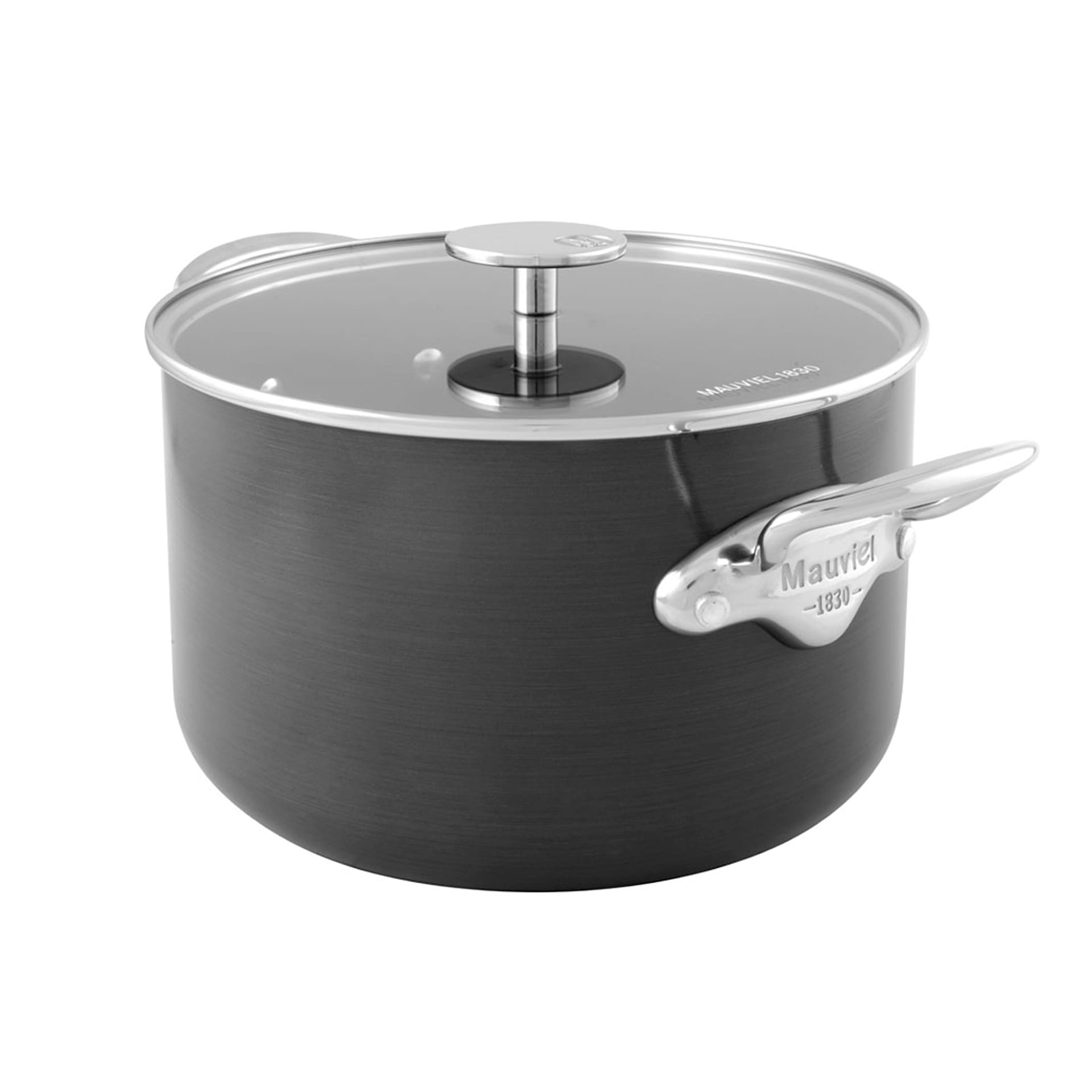 Pot With Lid M'Stone3 Black Aluminium - 5,9 L - Mauviel - NO GA