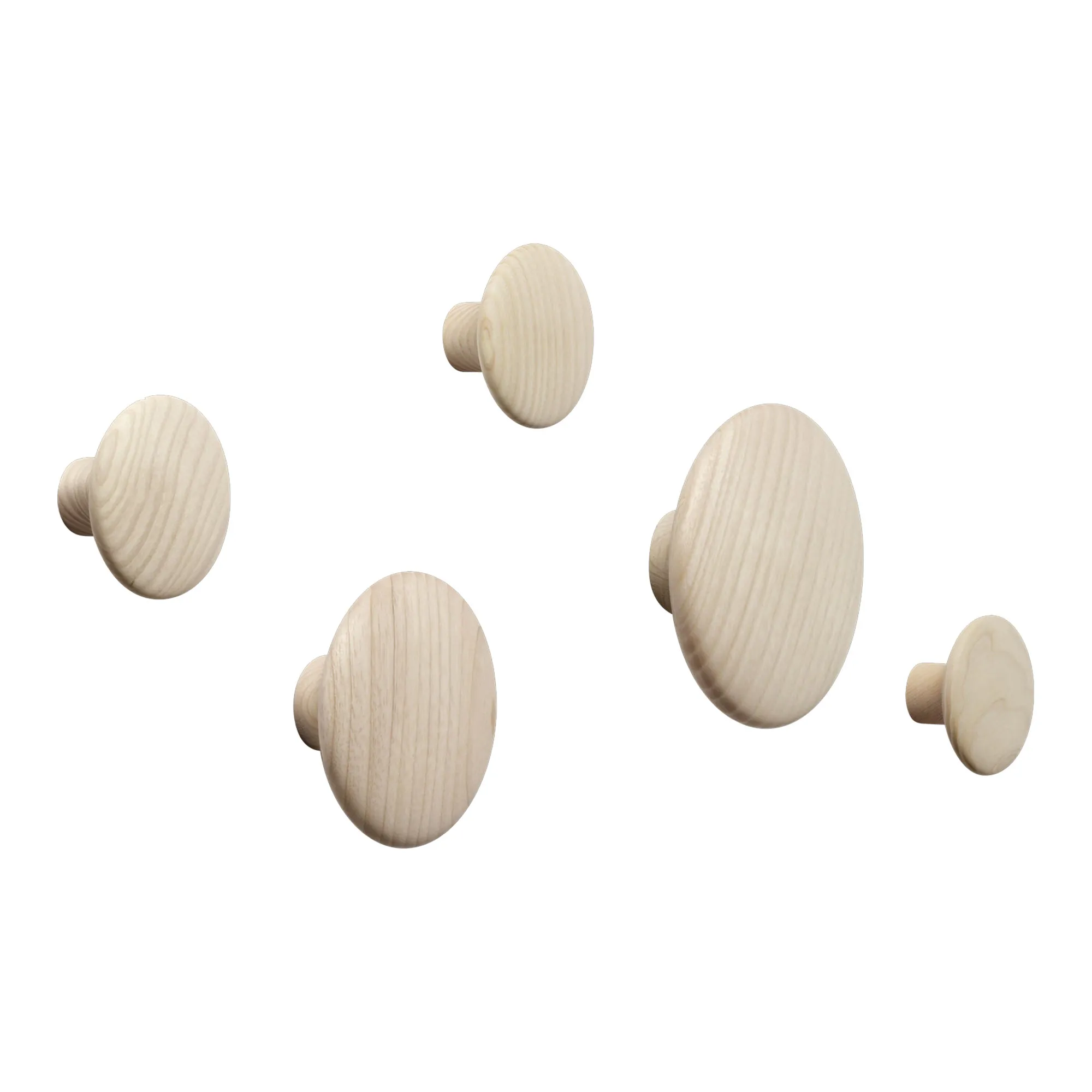 Dots Wood Coat Hanger Set of 5 - 1