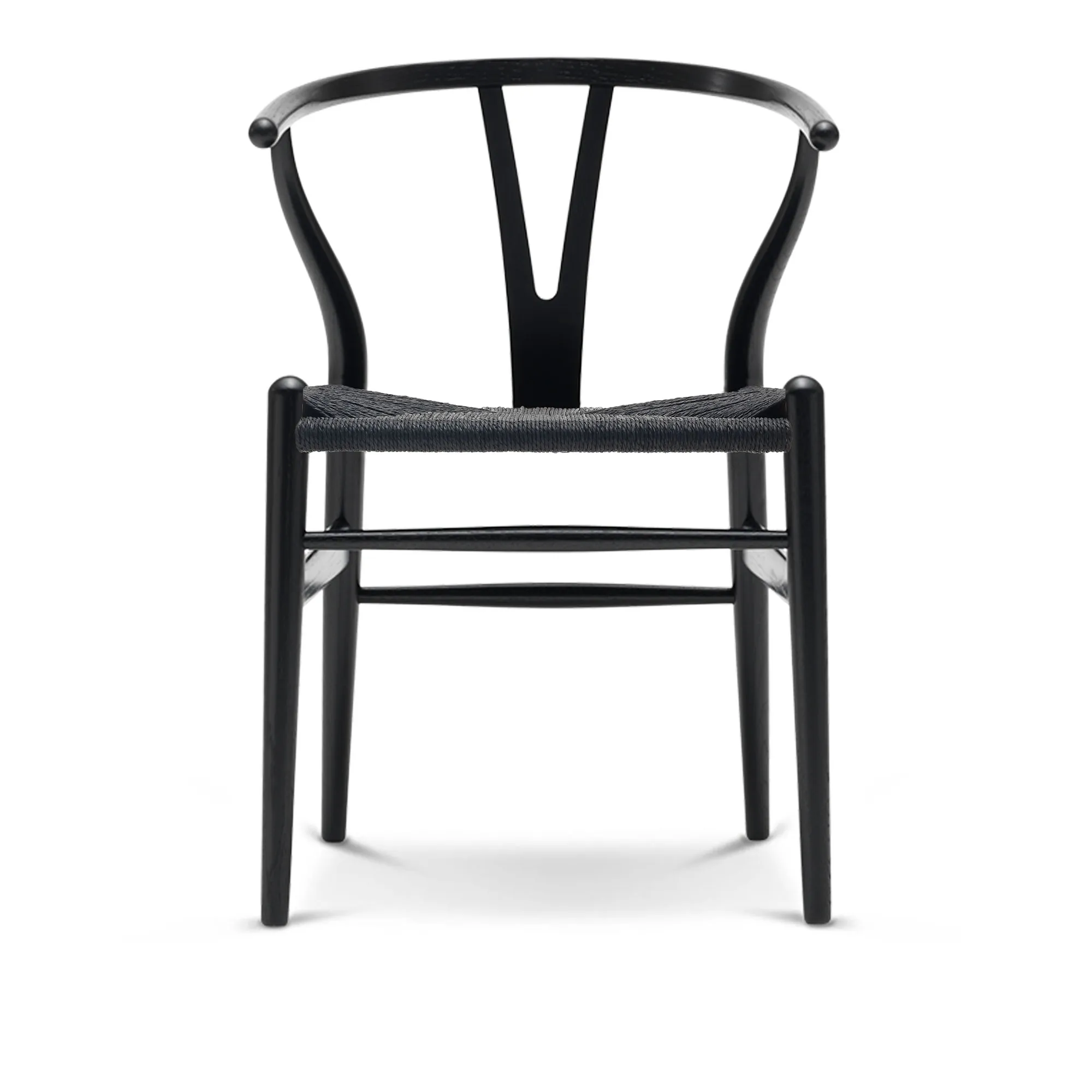CH24 Wishbone Chair Oak/Black Cord - 1