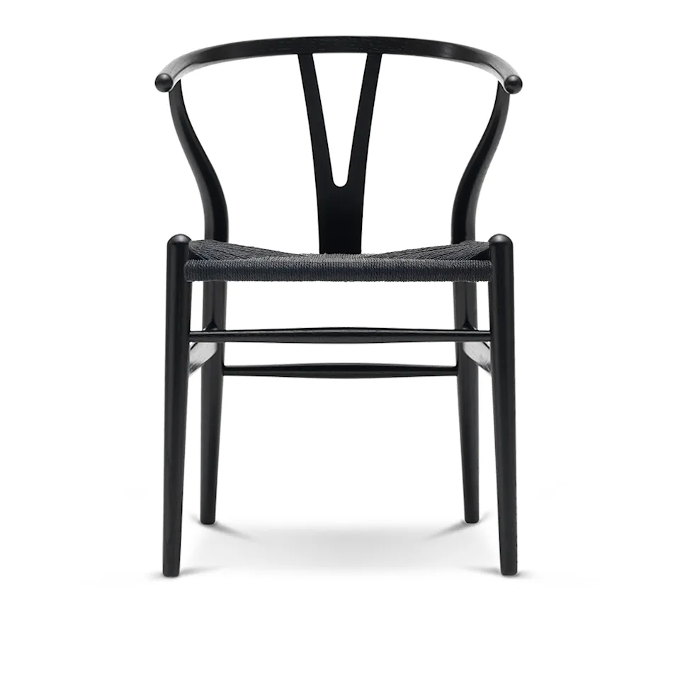 CH24 Wishbone Chair Oak/Black Cord