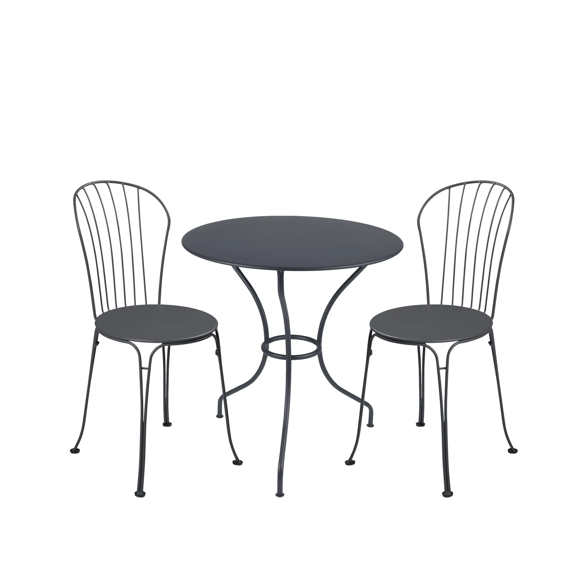 Opéra+ ruokaryhmä pylväspöytä Ø67cm & 2 tuolit - 1