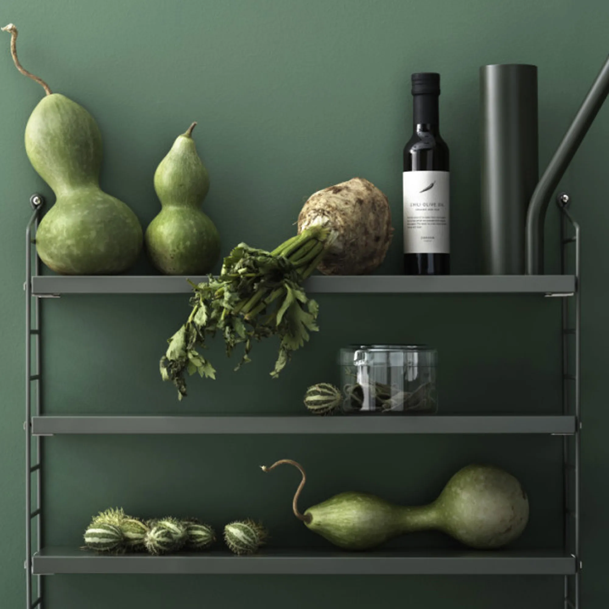 String Pocket Wall Shelf Wood - 10