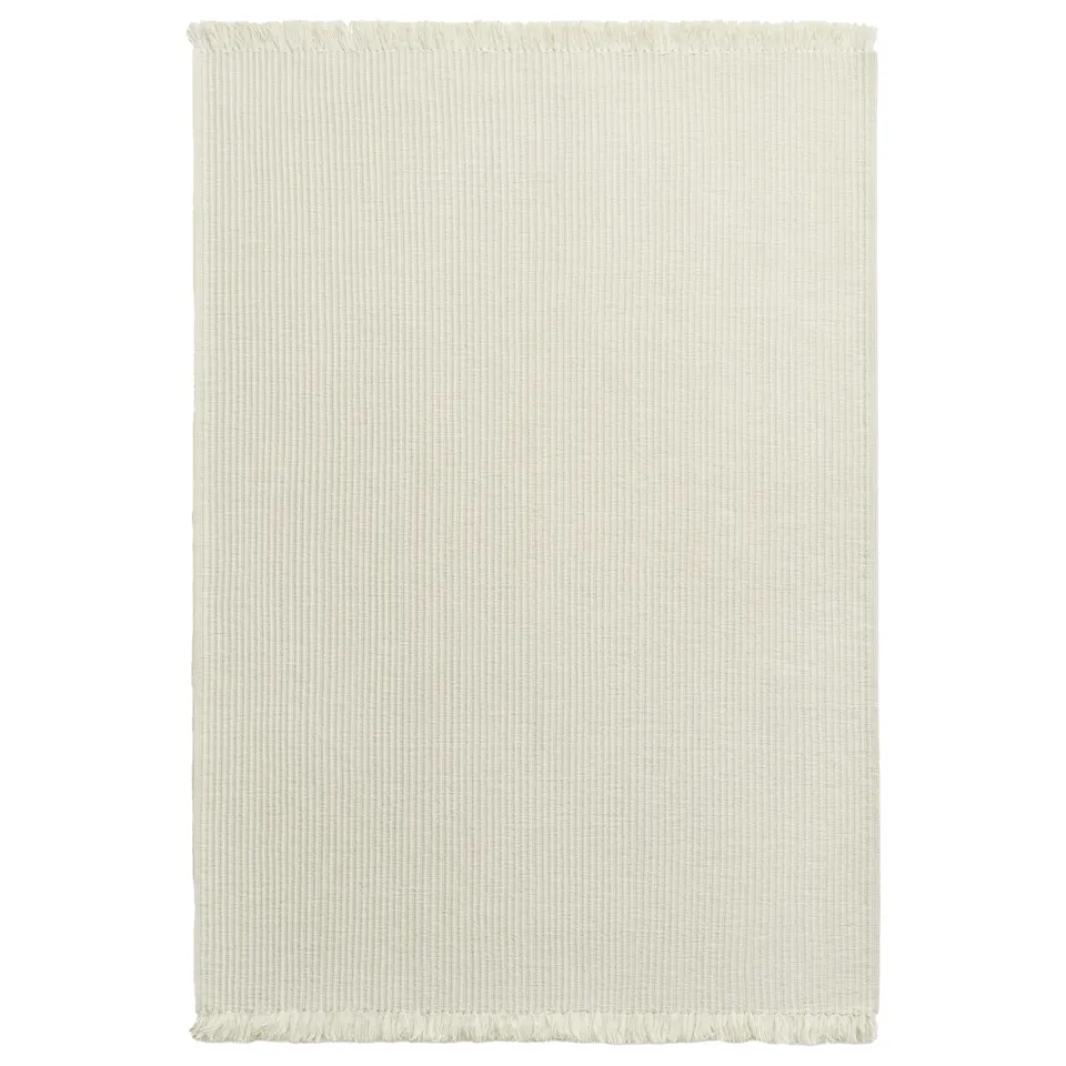Contour Warm White Wool Rug