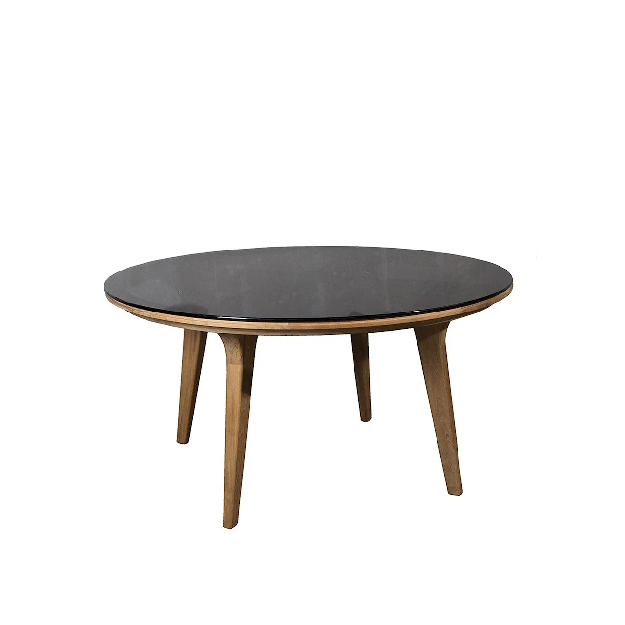 Aspect Dining Table Round, Travertin Look