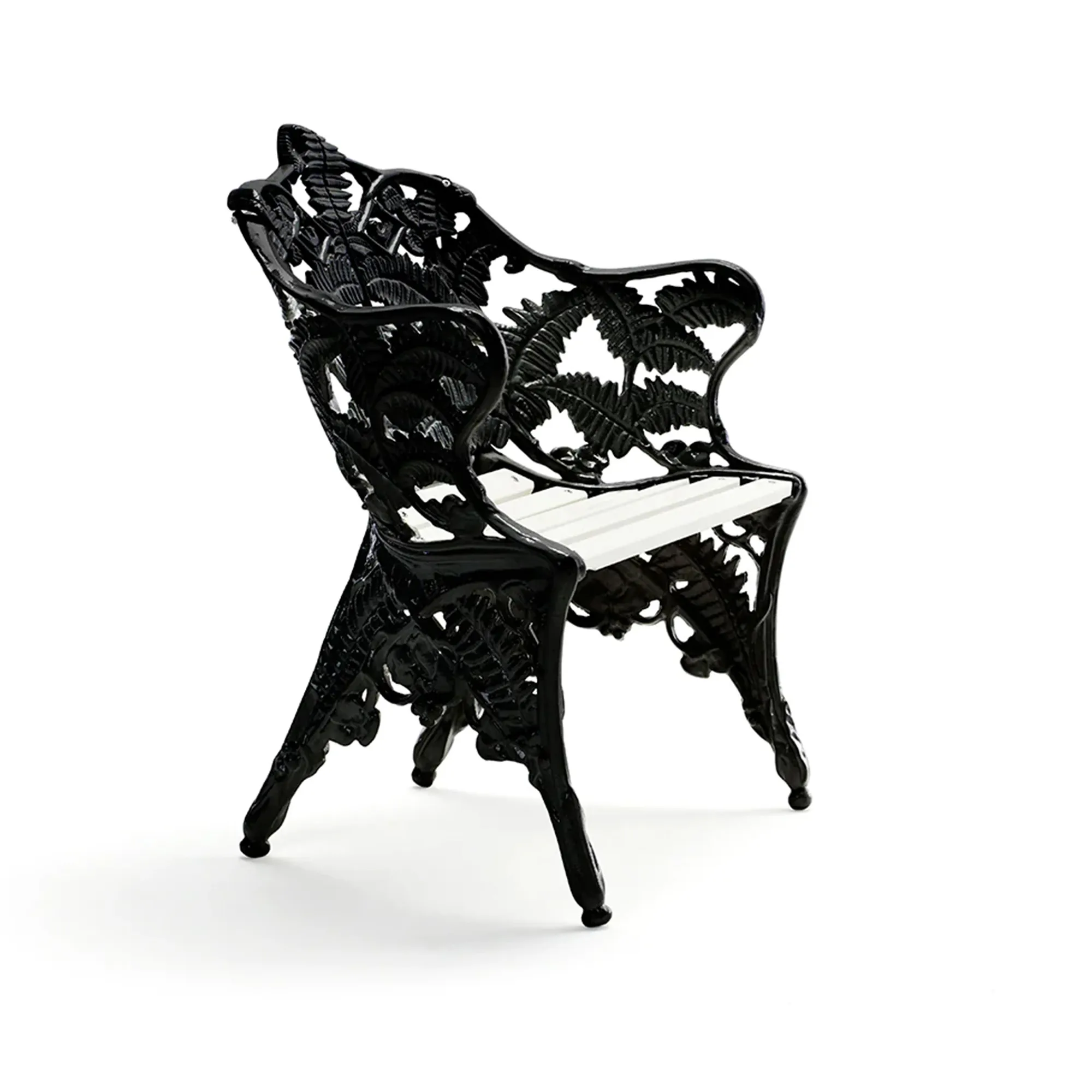 Classic Armchair White Lacquered Pine Wood - 1