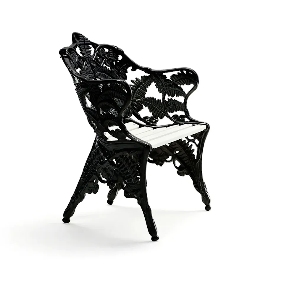 Classic Armchair White Lacquered Pine Wood