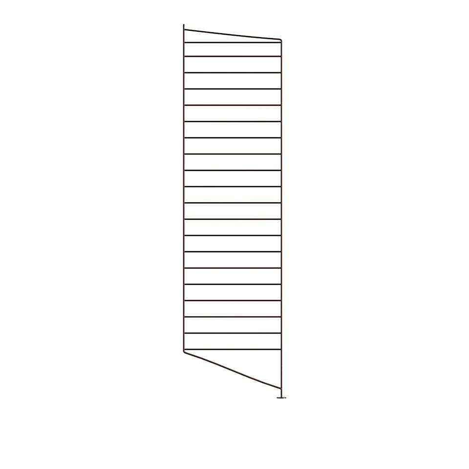 Floor end 115x30cm 1-pack dark brown