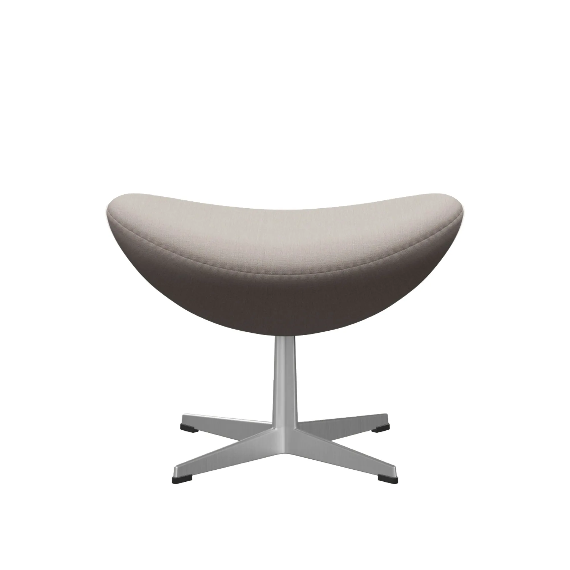 3127 Ægget fodskammel Satin Polished - 1