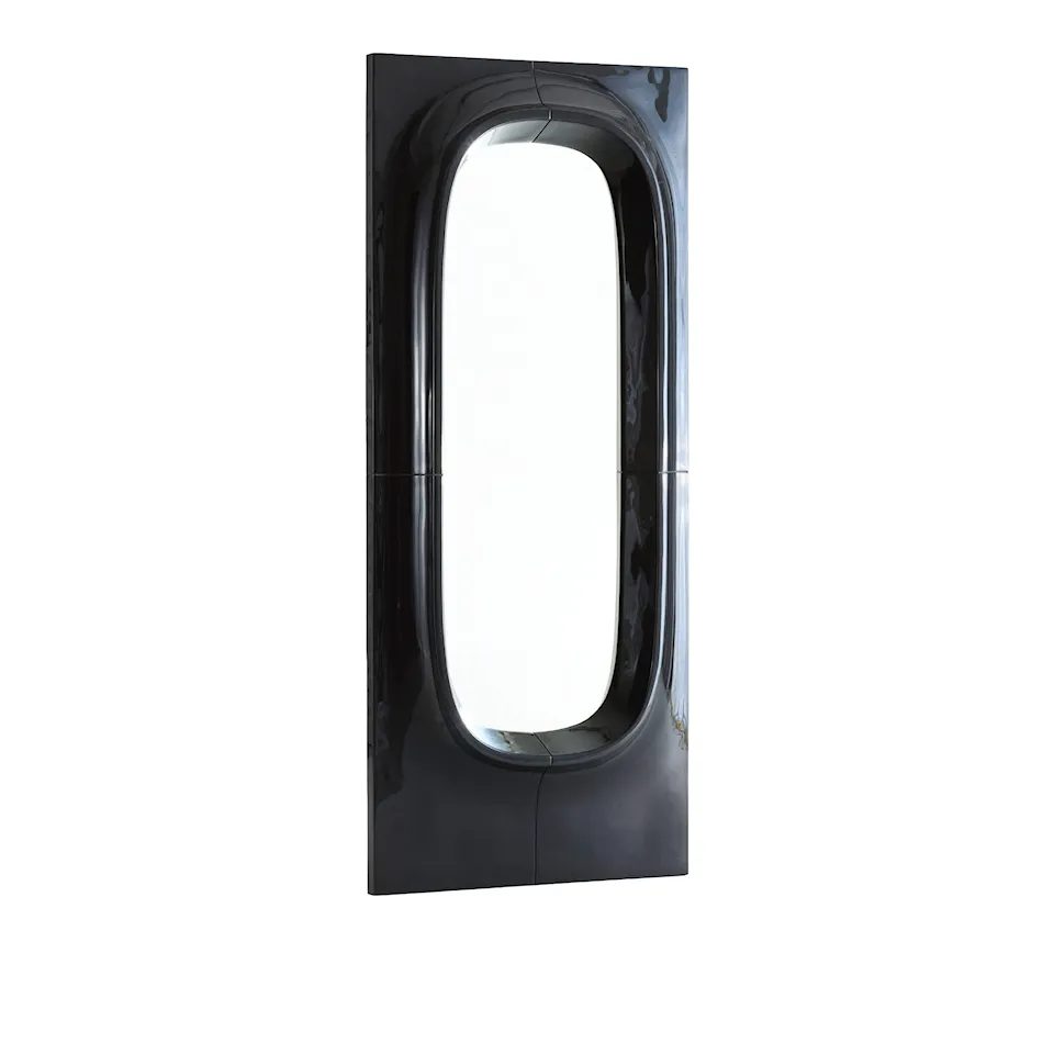 Porthole mirror large grey