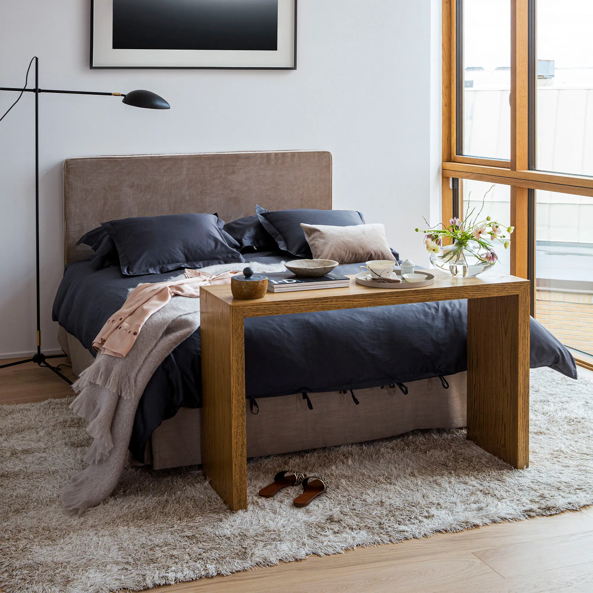 Alexandra Headboard Velvet Beige - 2