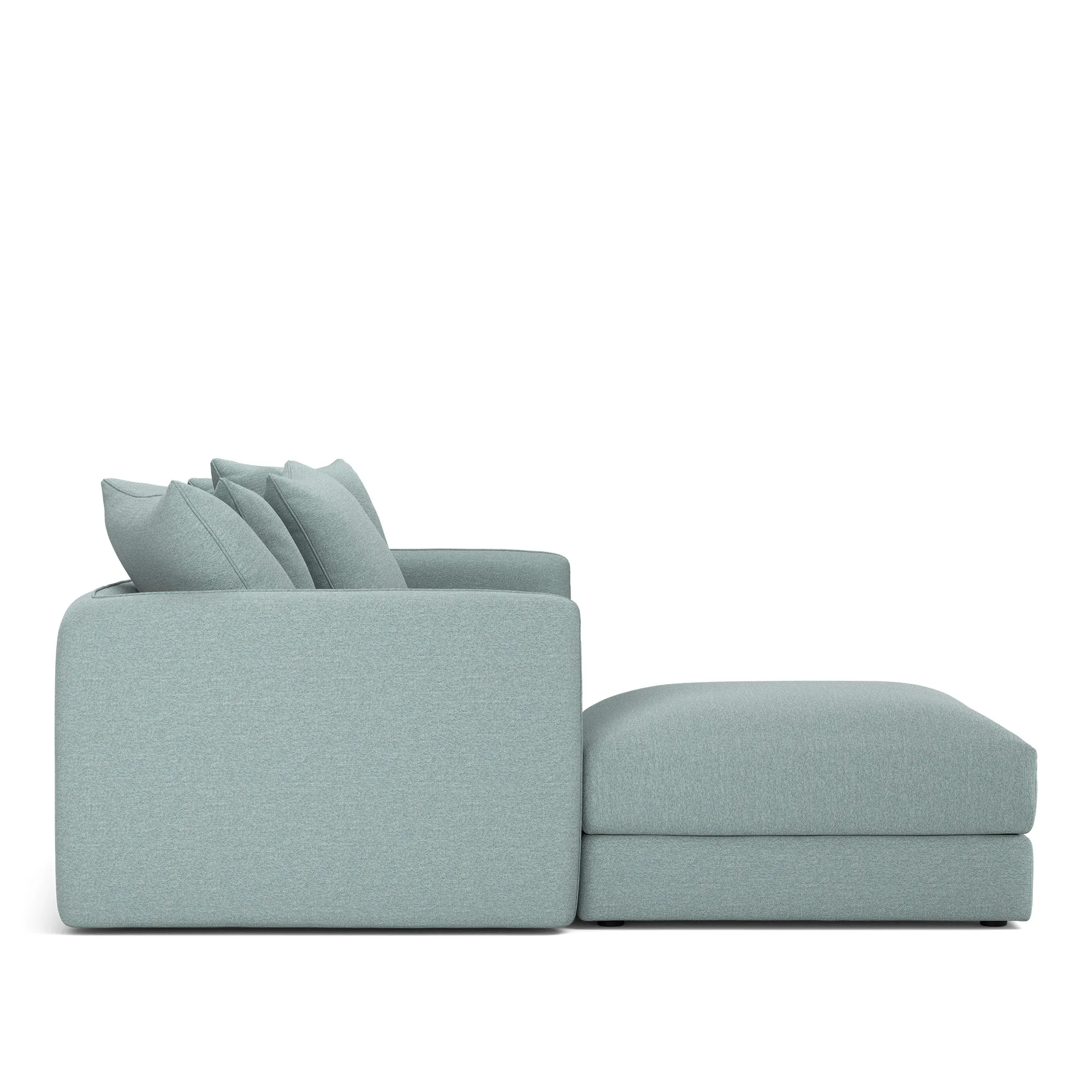 Pavarotti 01 3-personers sofa med fodskammel - 5