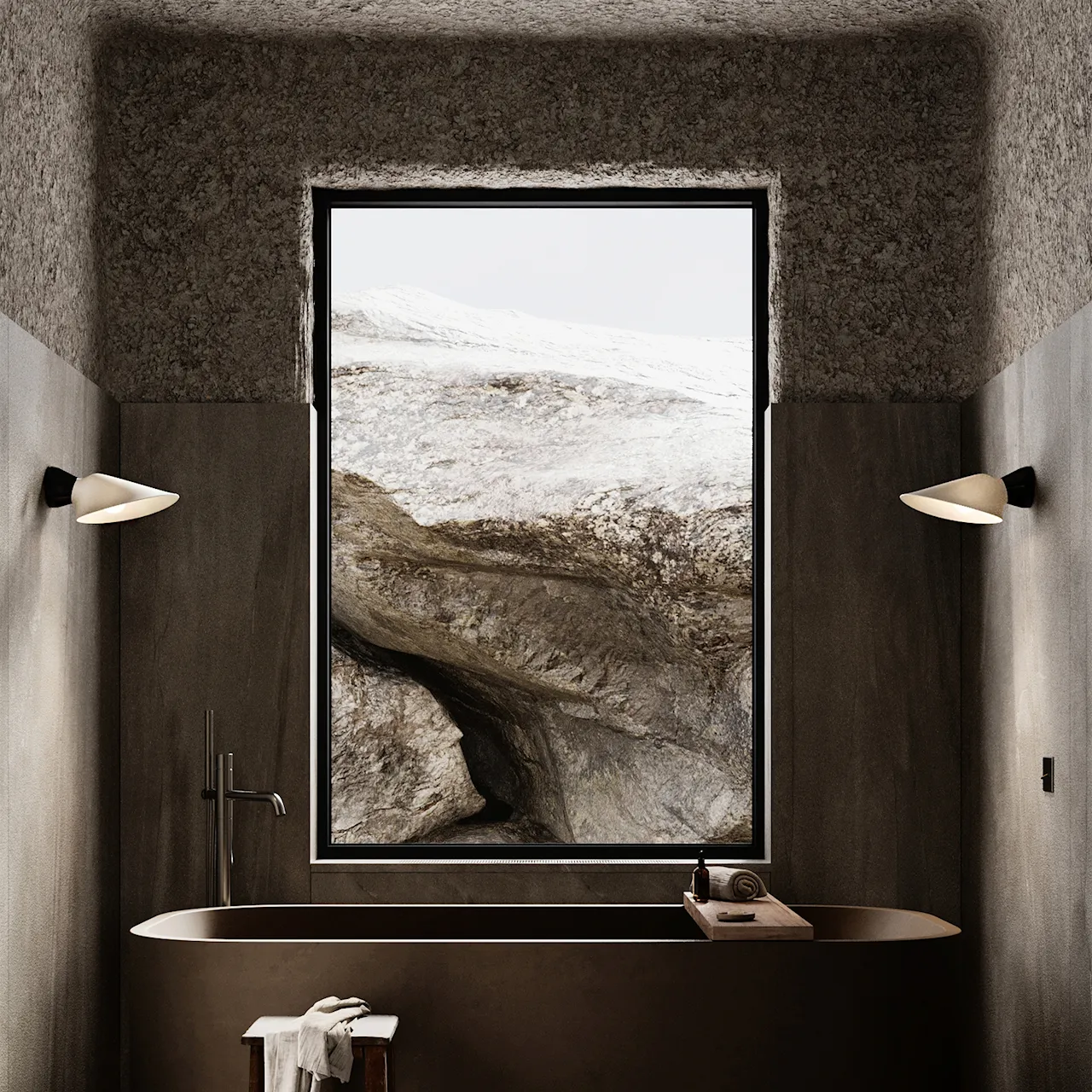 Plume badeværelseslampe