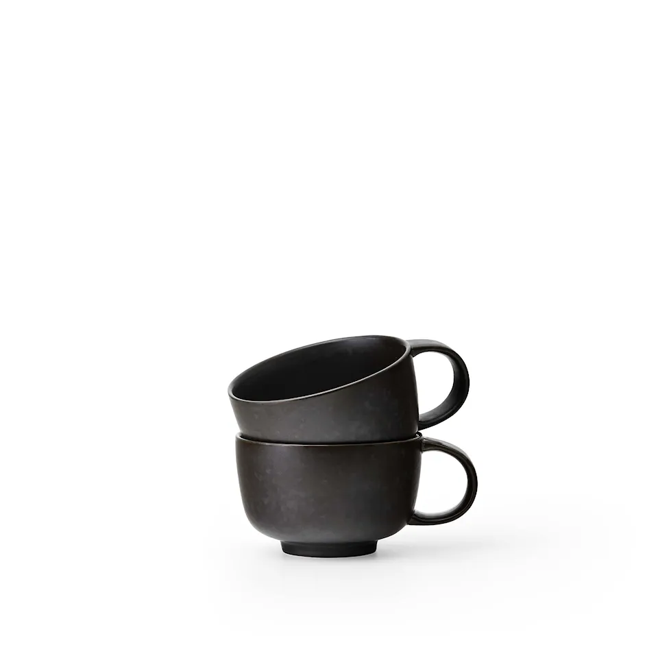 New Norm Cup Ø 10 cm W/Handle - Dark Glazed