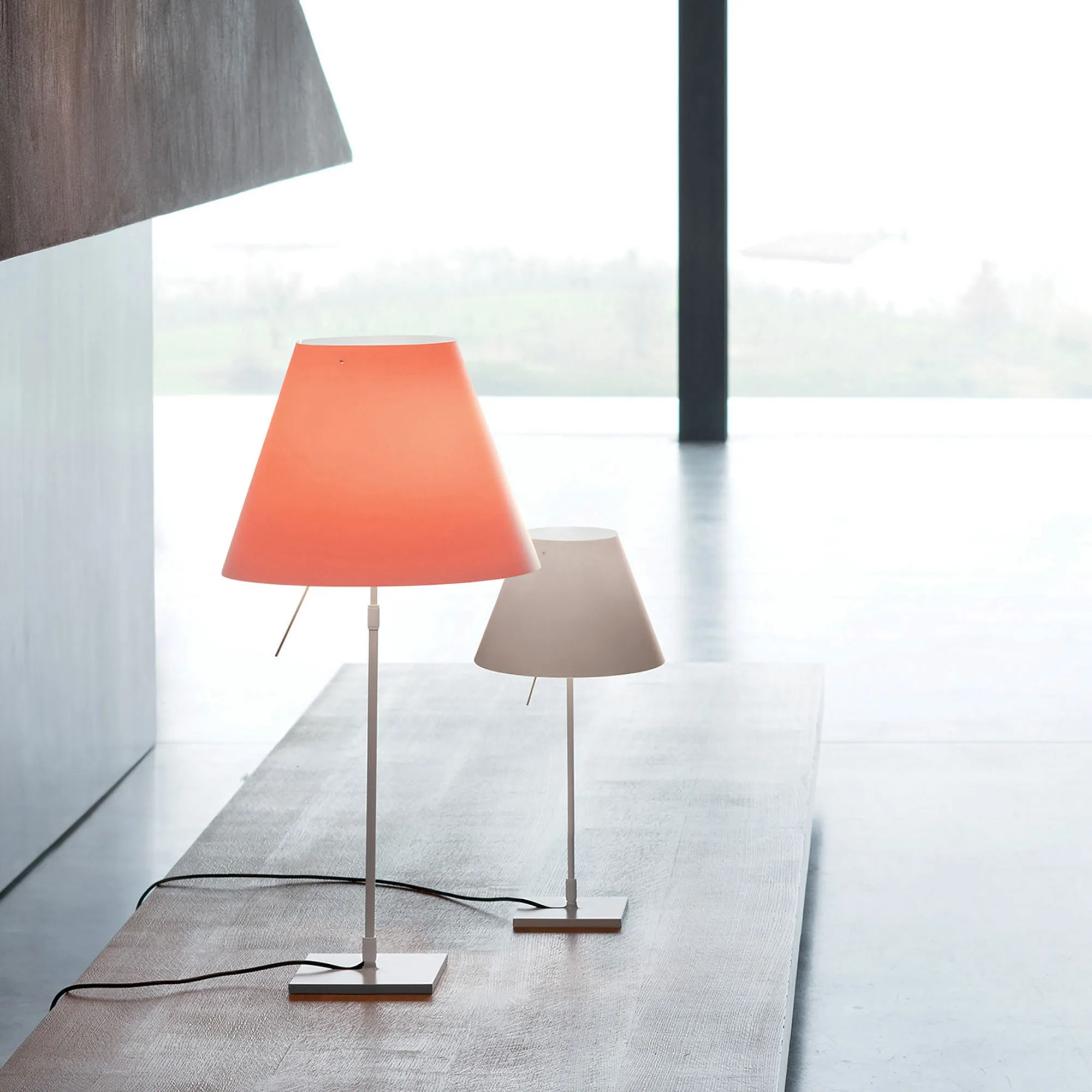Costanzina Bordlampe - Aluminium/Hvid - 3