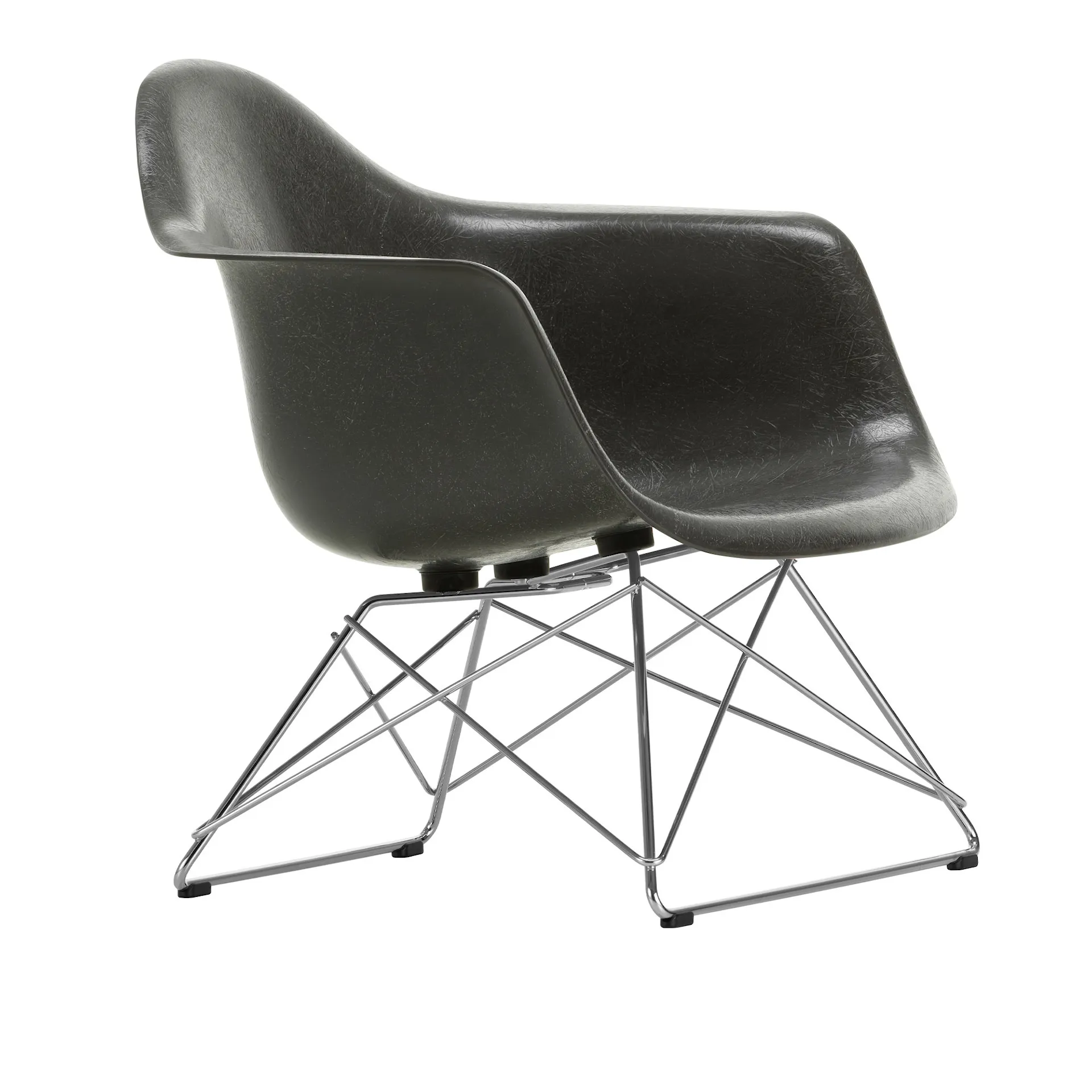 Eames Fiberglass Armchair LAR fauteuil Chrome - Vitra - Charles & Ray Eames - NO GA