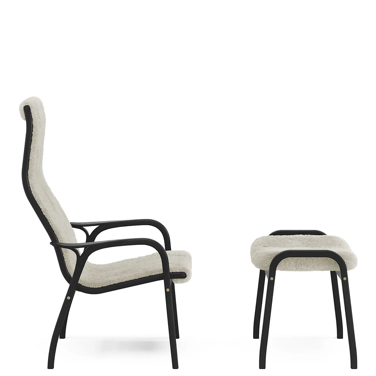 Lamino armchair and footstool