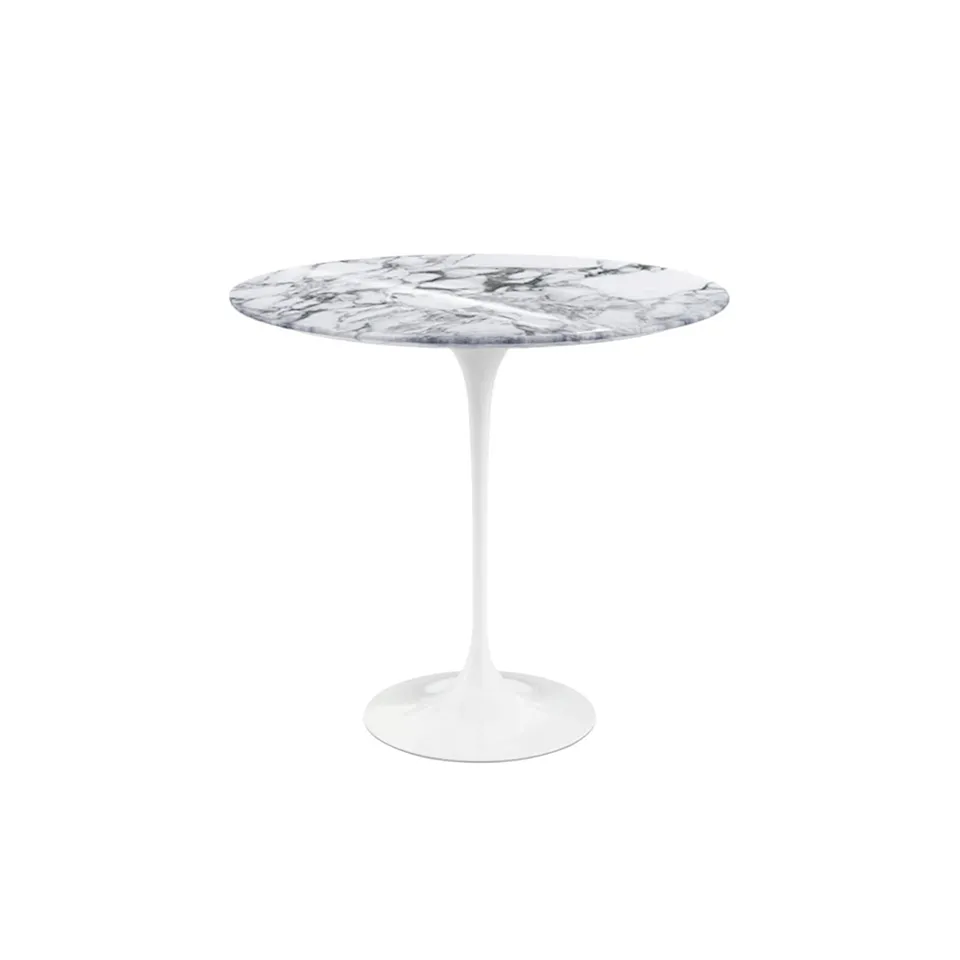 Saarinen Oval sivupöytä White