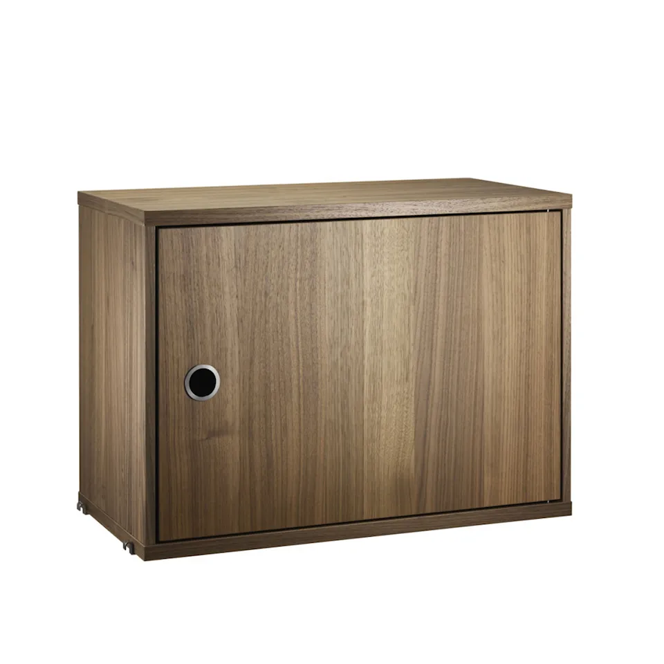 Top cabinet with swing door 58x30cm walnut