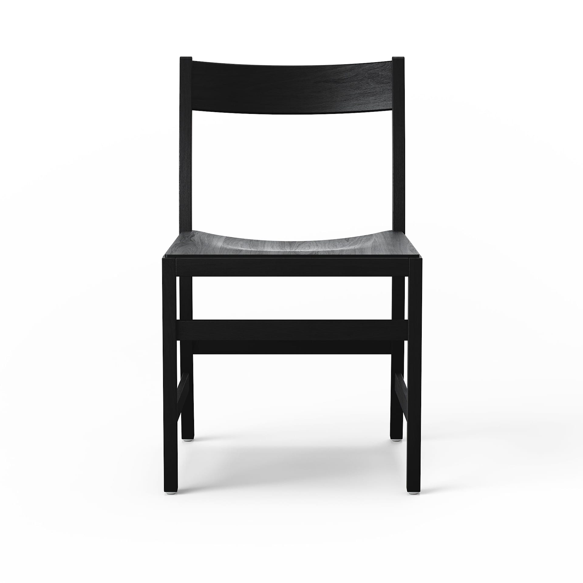 Waiter XL Chair, Black Stained Beech, Utan klädsel - Massproductions - NO GA