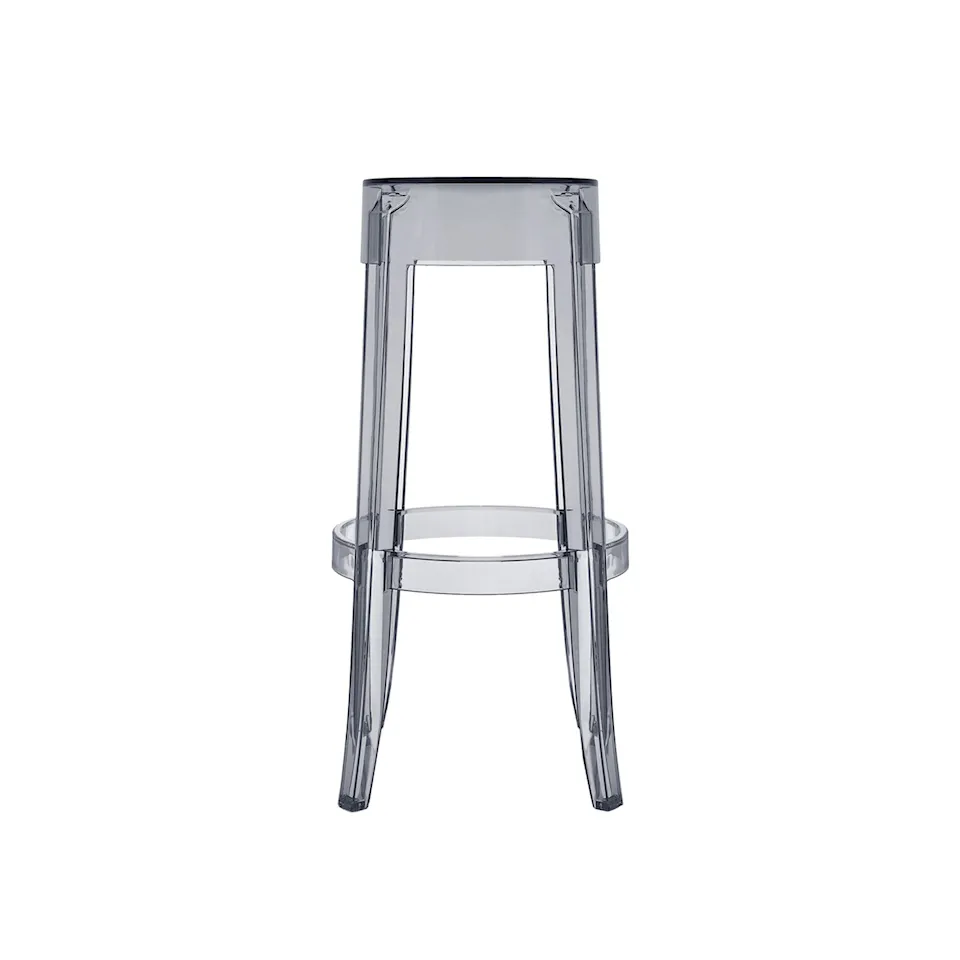 Charles Ghost Stool 4899, Smoke Grey, H: 75