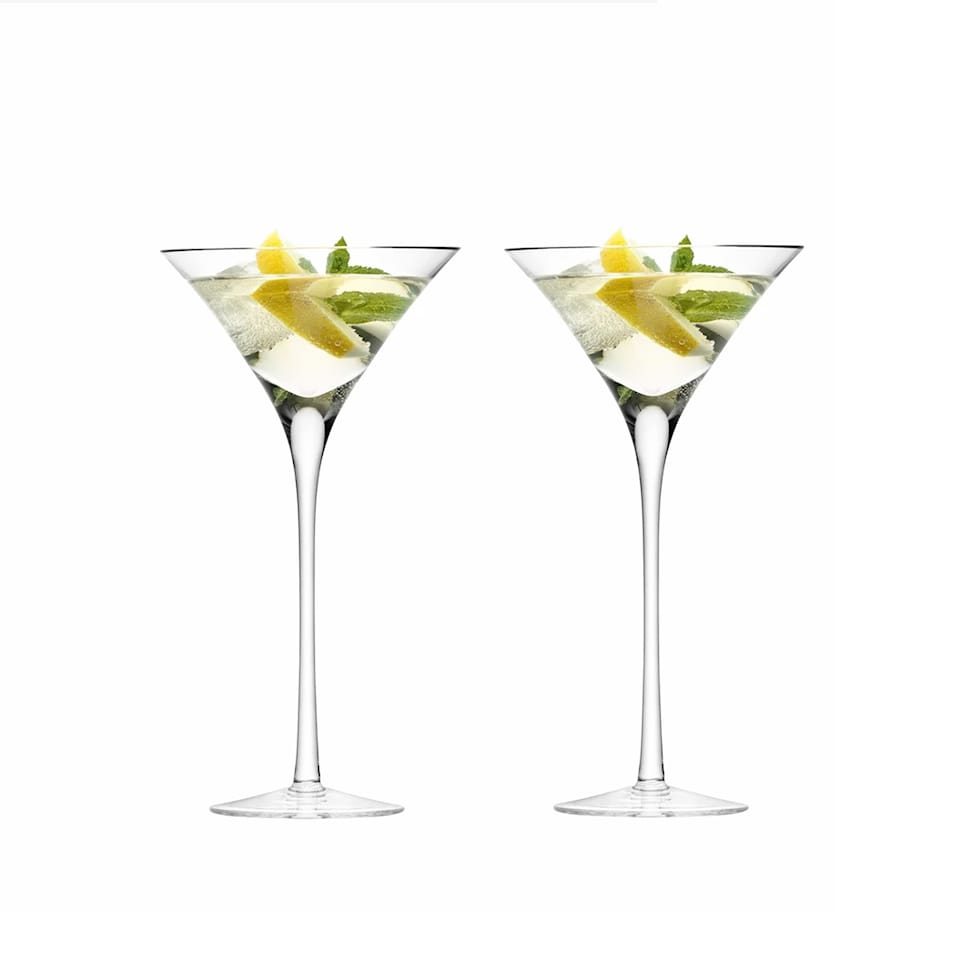 Bar Cocktail Glass 275ml Clear, Set of 2