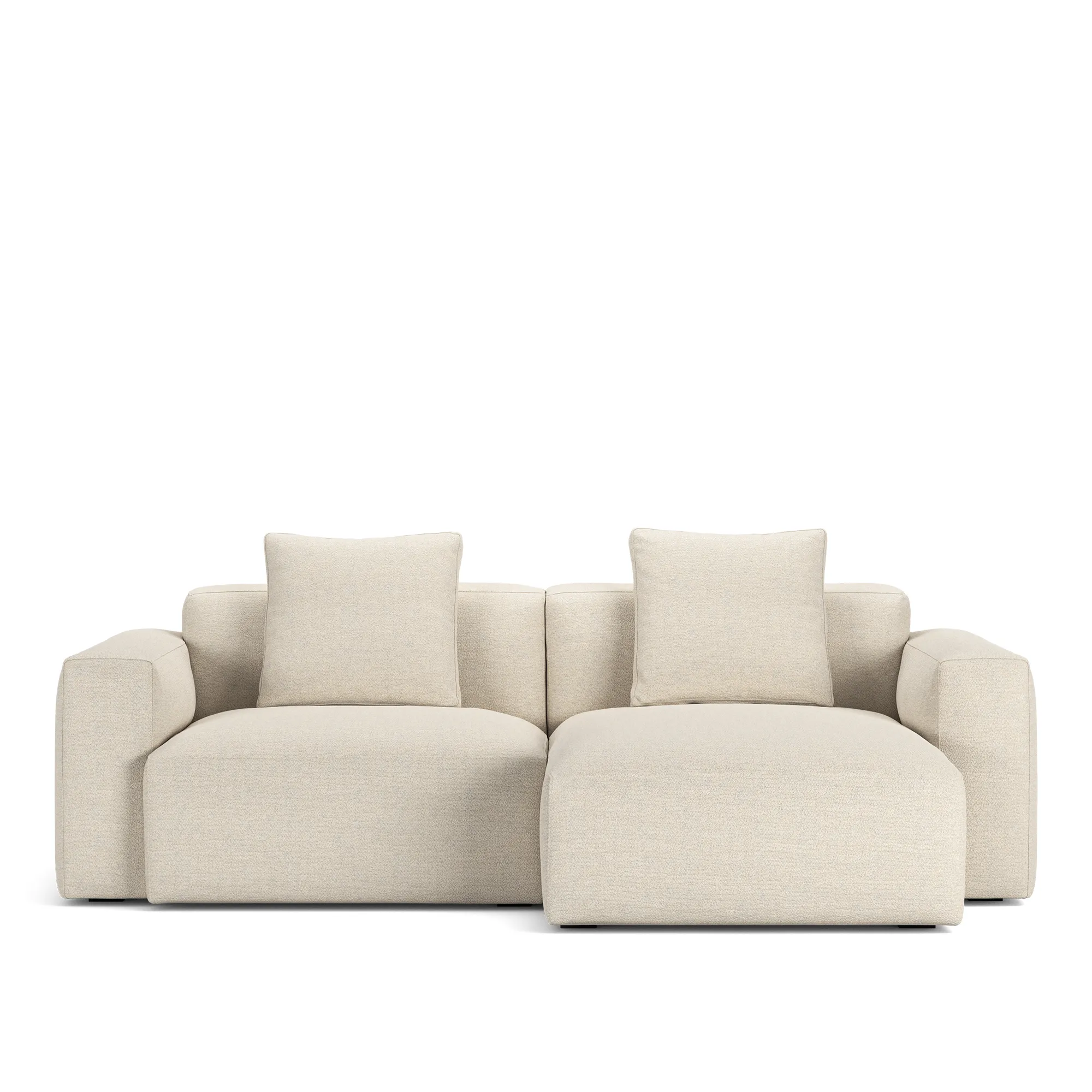 Brick 2-Seater Chaise Lounge Right - 10