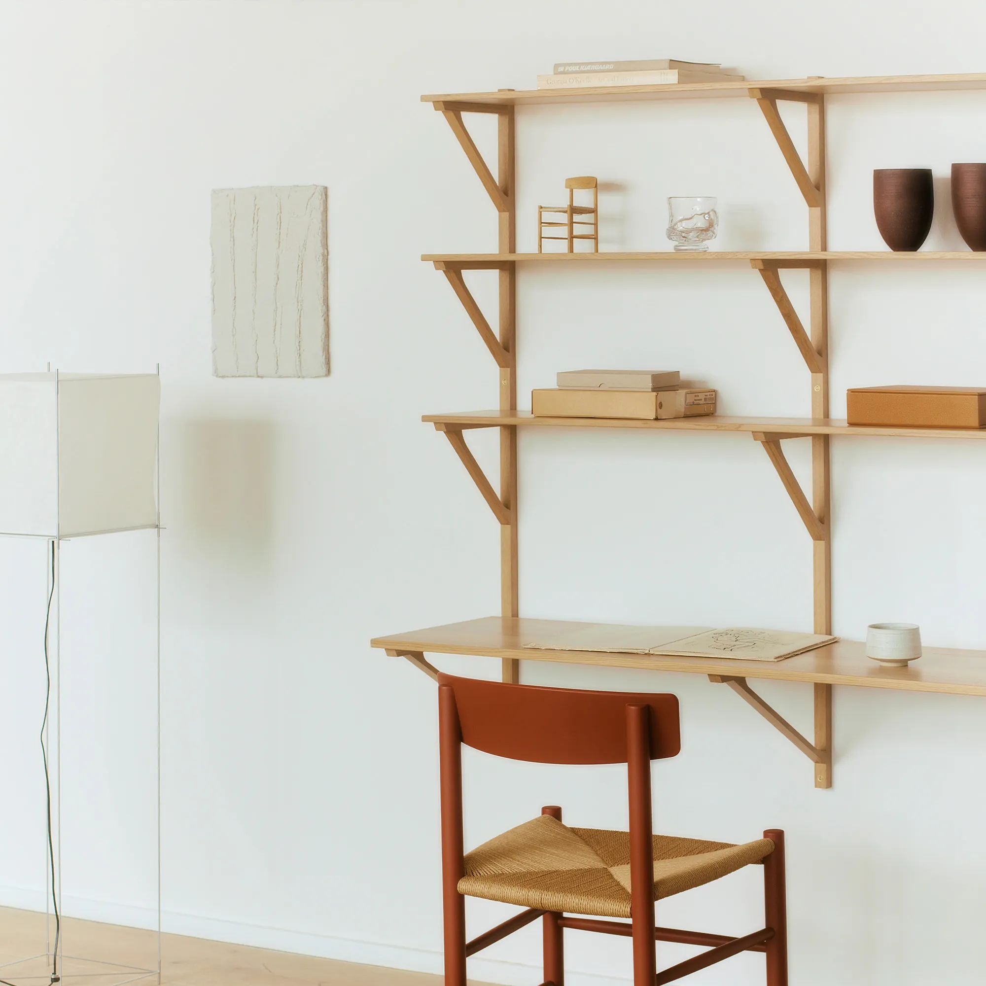 BM29 Shelf 78 cm 3 Shelves & Desk - 7