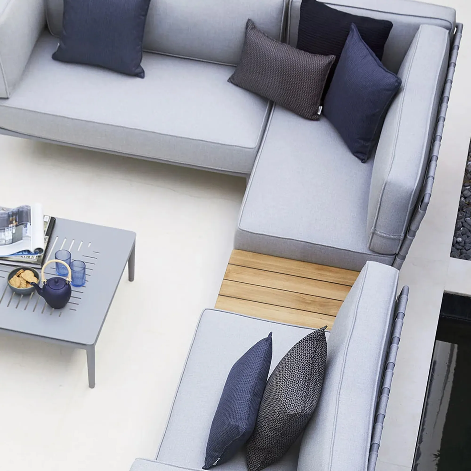 Conic Box Table Grey - 3