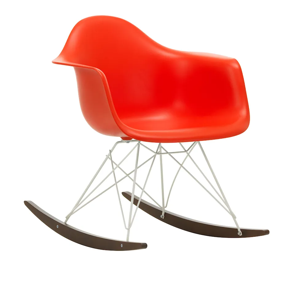Eames RE Plastic Armchair RAR White/Dark Maple