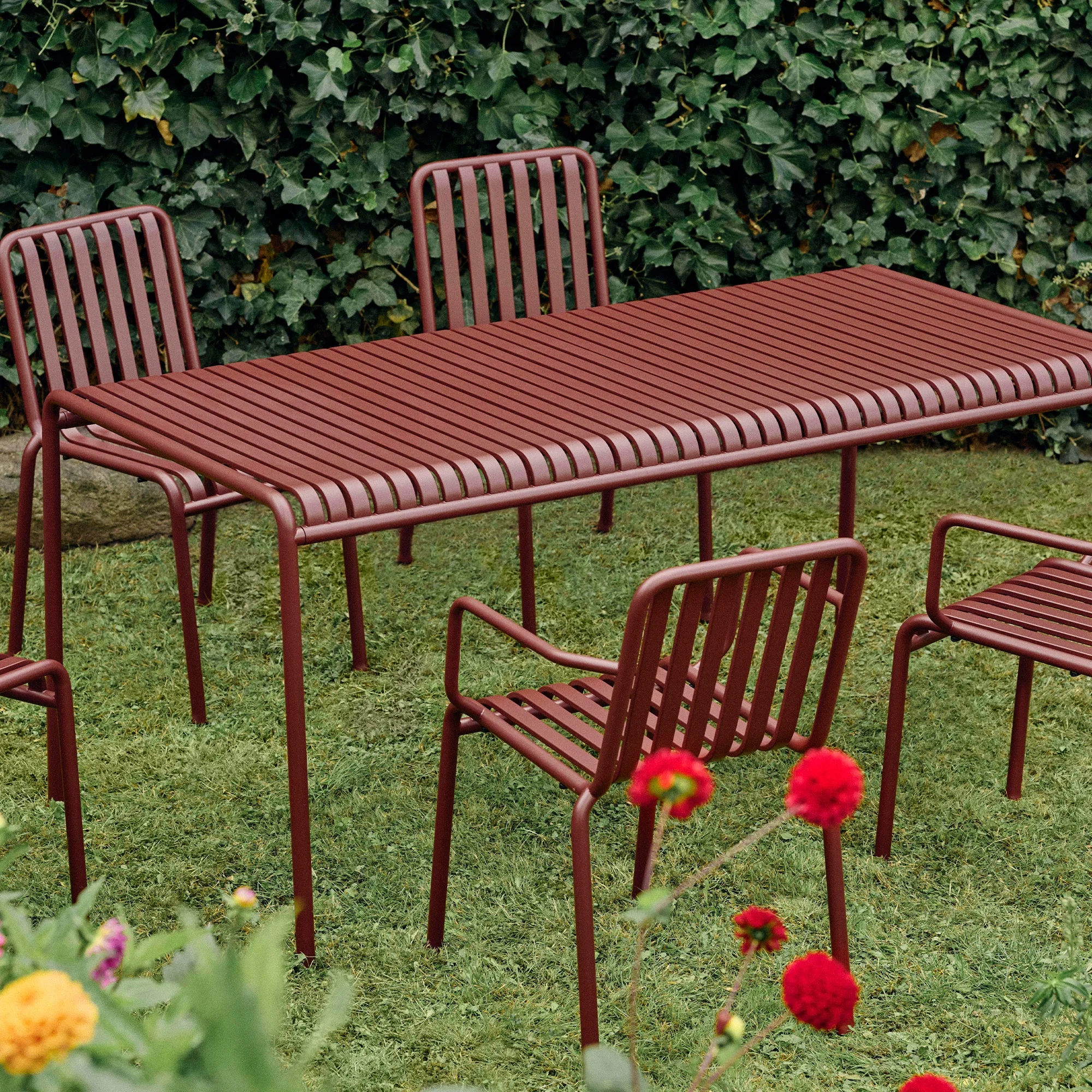 Palissade Cover Garden Table 170 cm & 4 Armchairs - 2