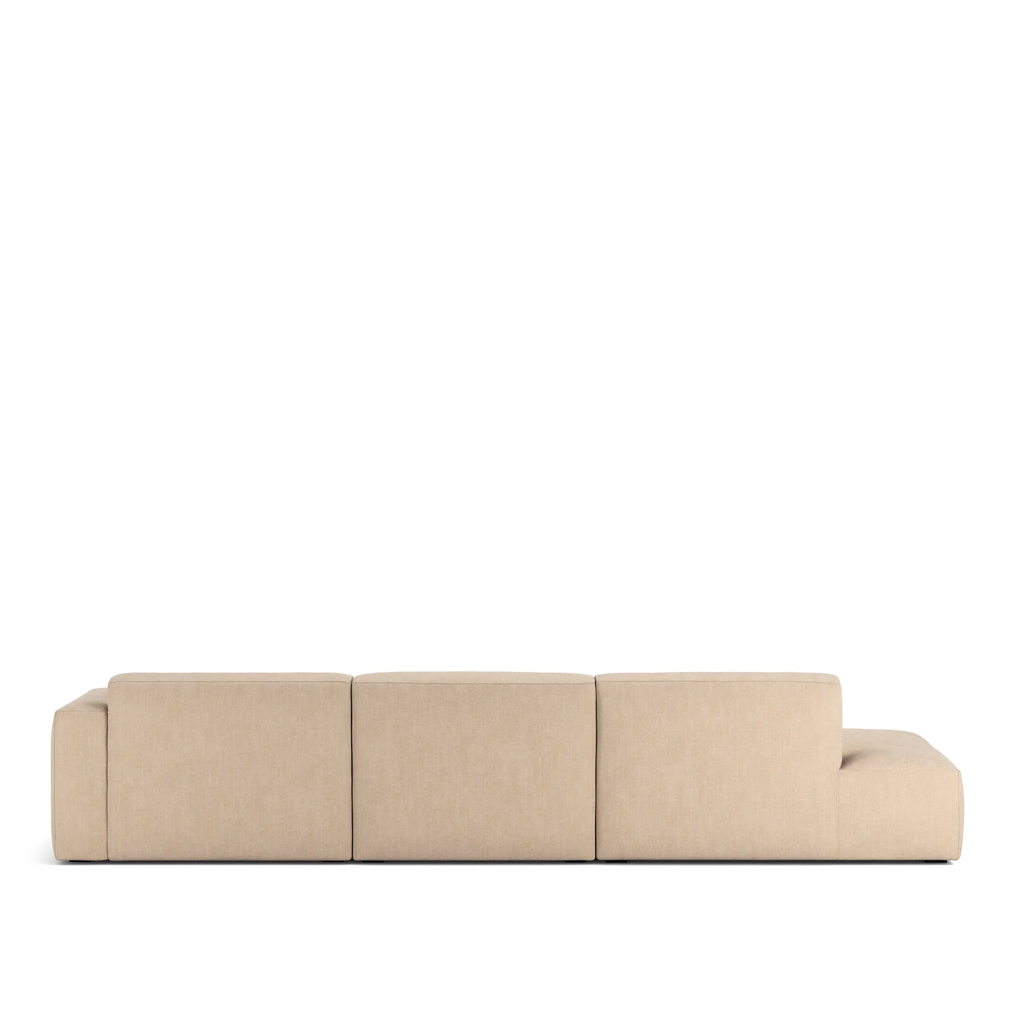 Brick 3-Seater Chaise Lounge Open End Left - 6