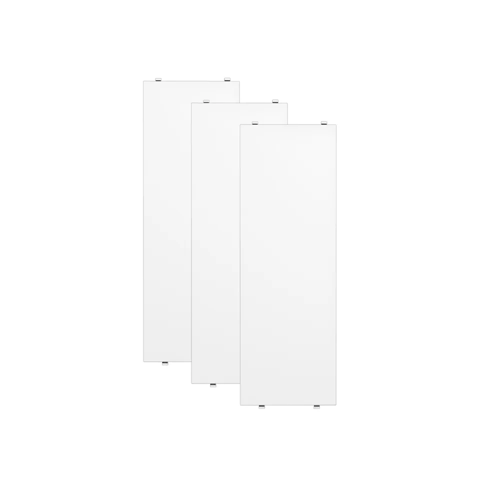 Shelf 58x20cm 3-pack white