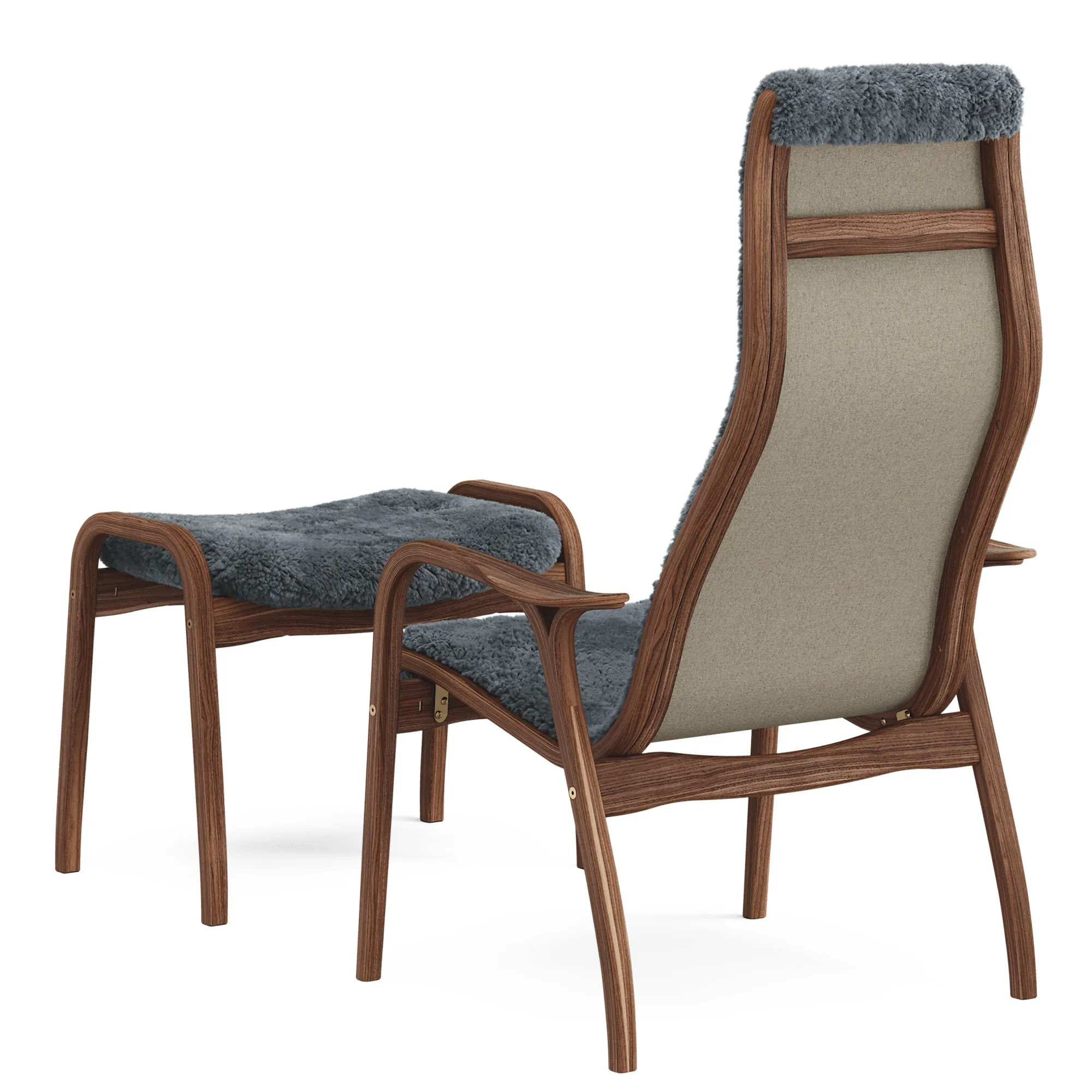 Lamino armchair and footstool - 3