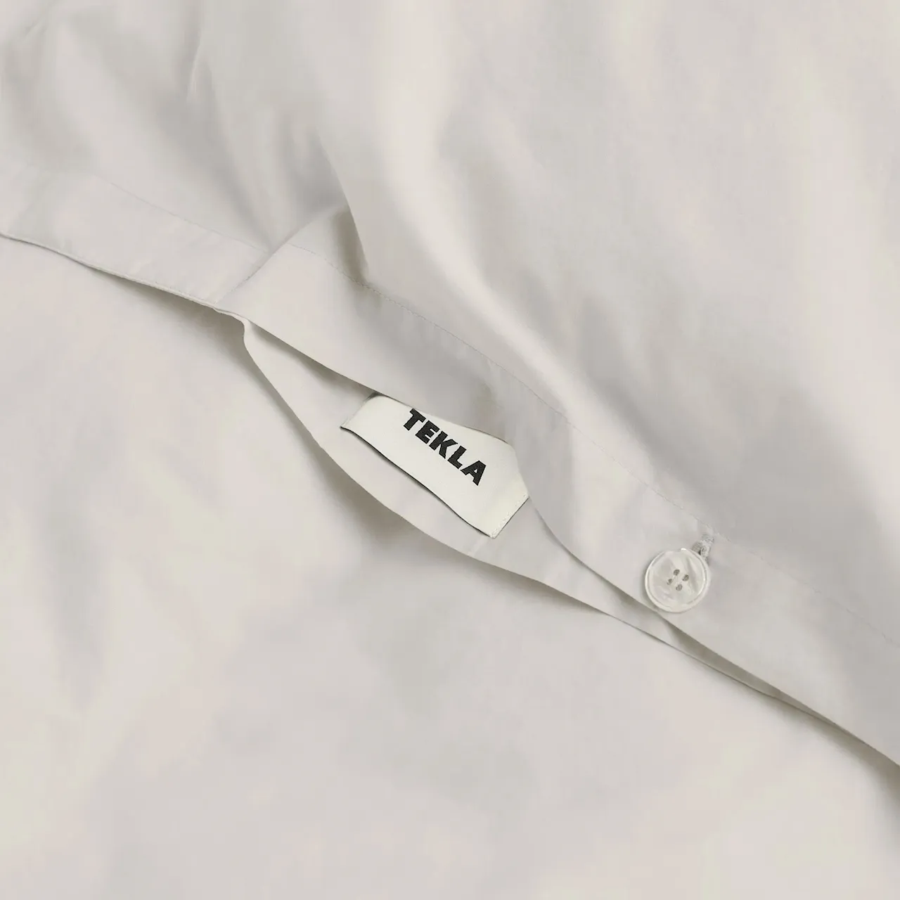 Percale Solid Soft Grey dekbedovertrek