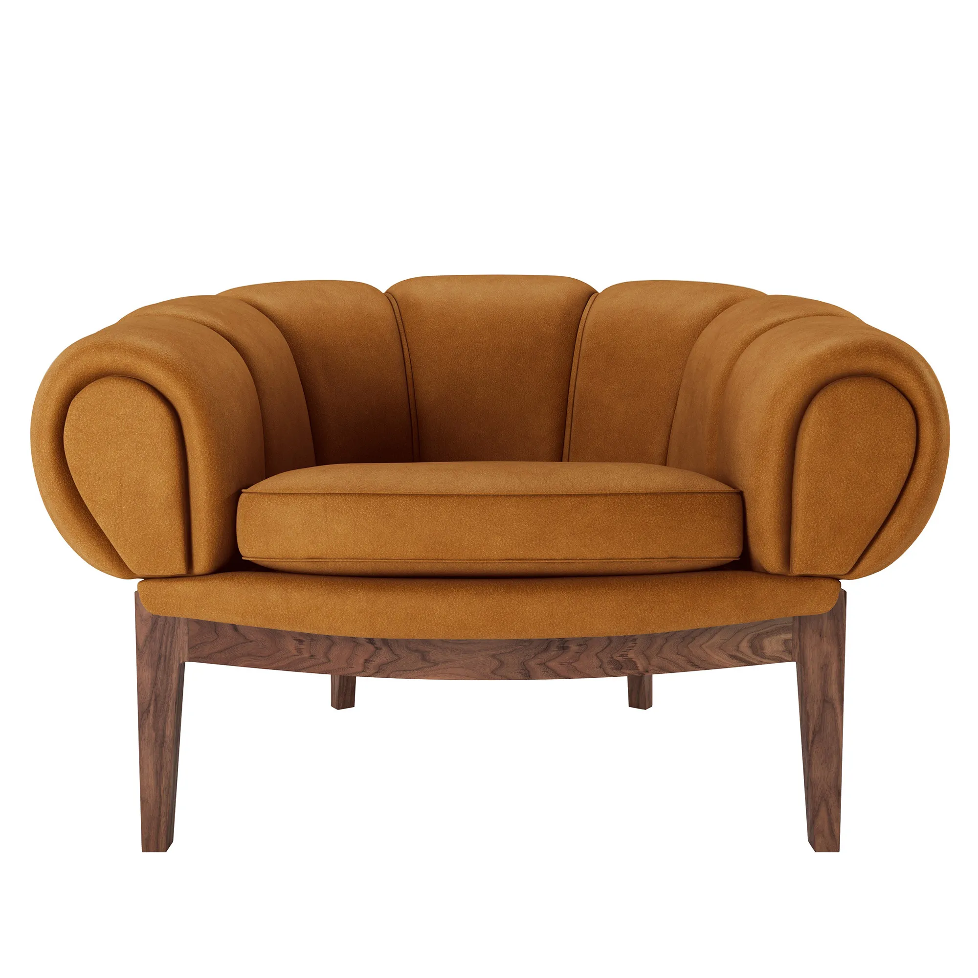 Croissant Lounge Chair Walnut - 2