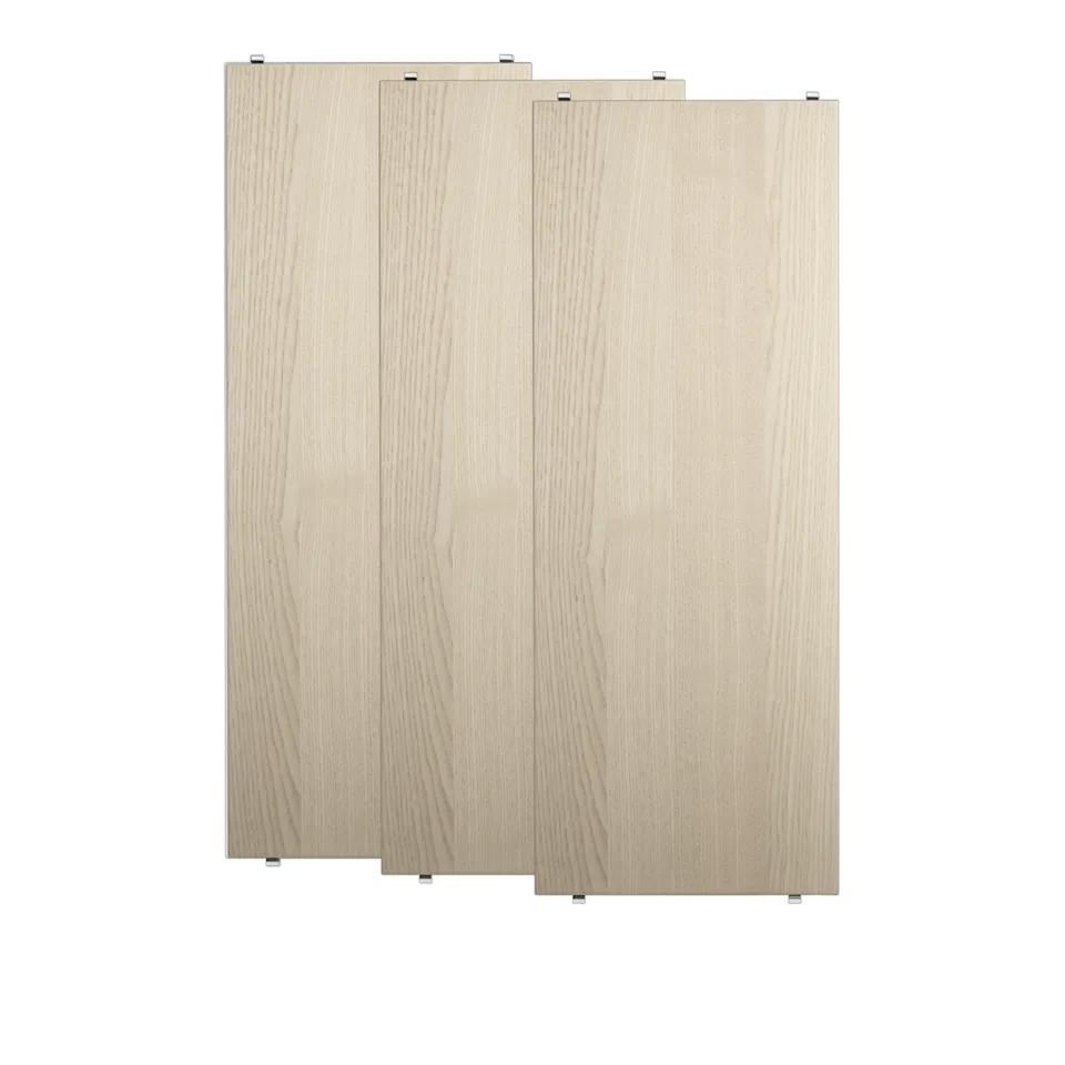 Shelf 78x30cm 3-pack ash