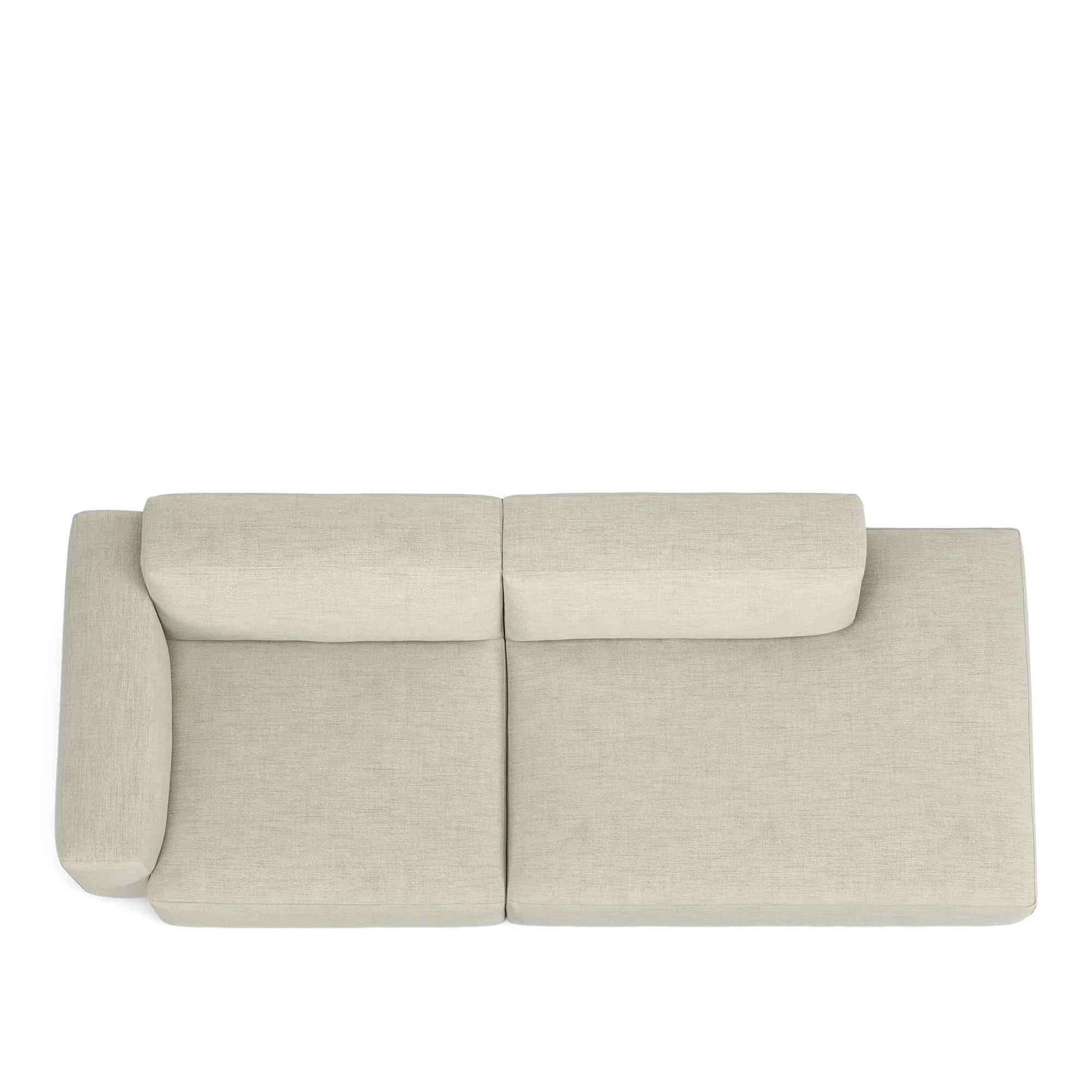 Brick 2-Seater Open End Right - 8