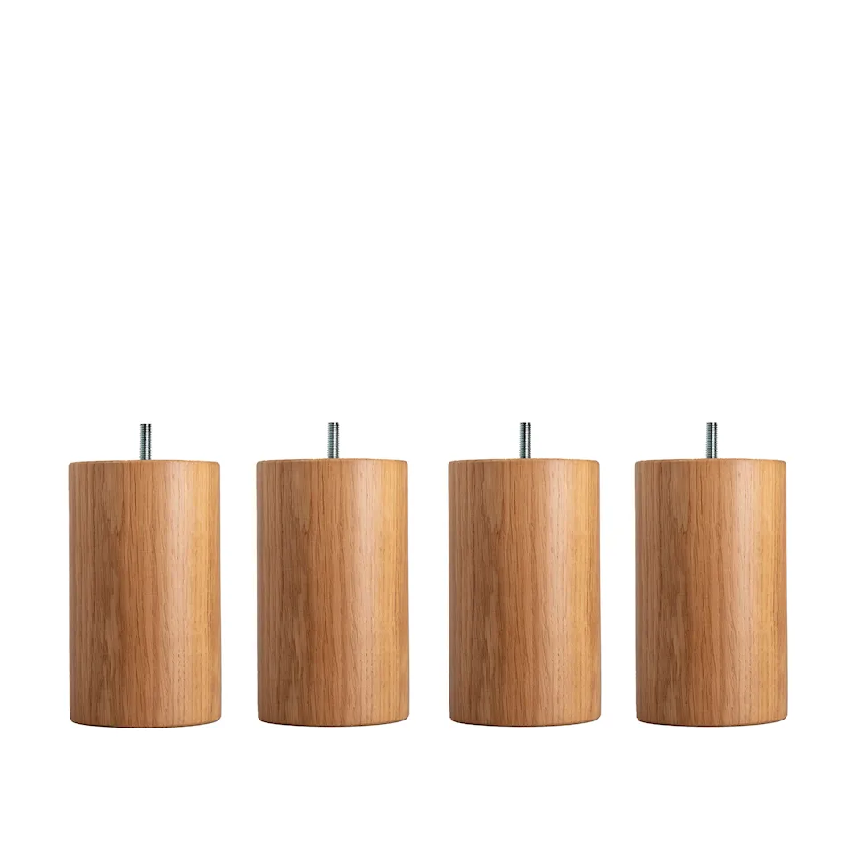 DUX SC bed leg round oak wide 4-pack
