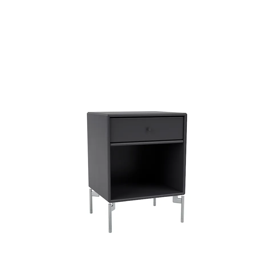 Dream Nightstand - Anthracite / Matt Chrome Legs