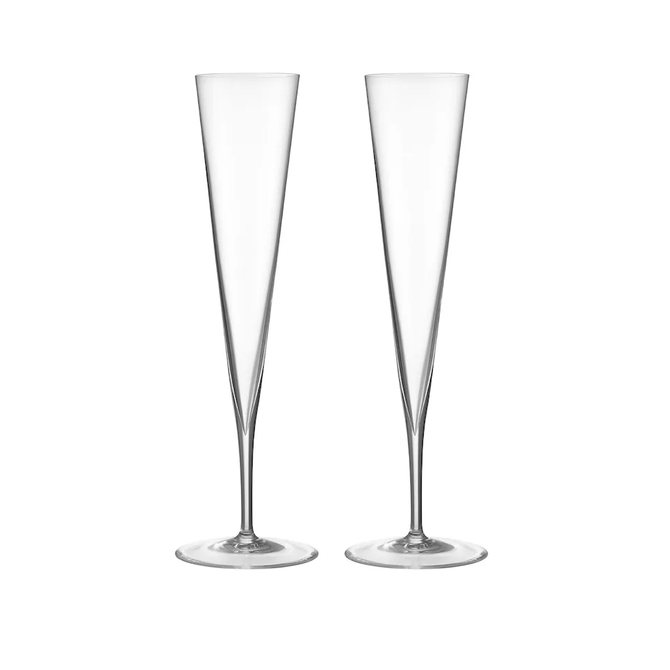 Geometry Champagne Glas 25 cl 2-Pack