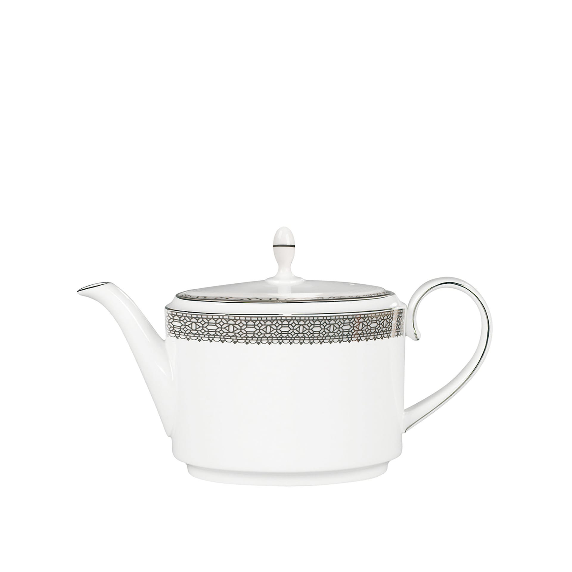 Vera Wang Lace Platinum Teapot - Wedgwood - NO GA