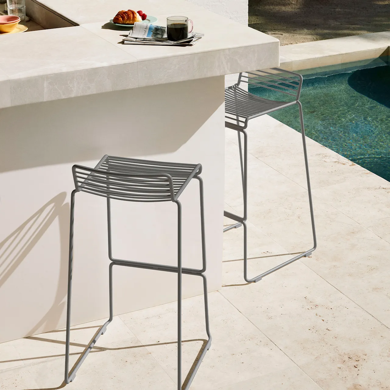 Hee Outdoor Bar Stool High