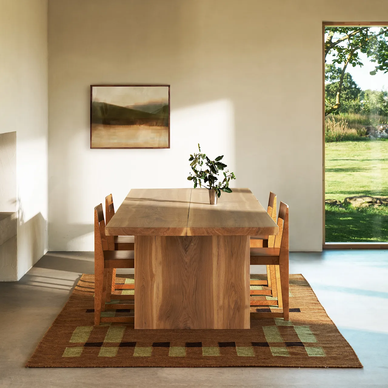 Tradition 02 Brown wool rug