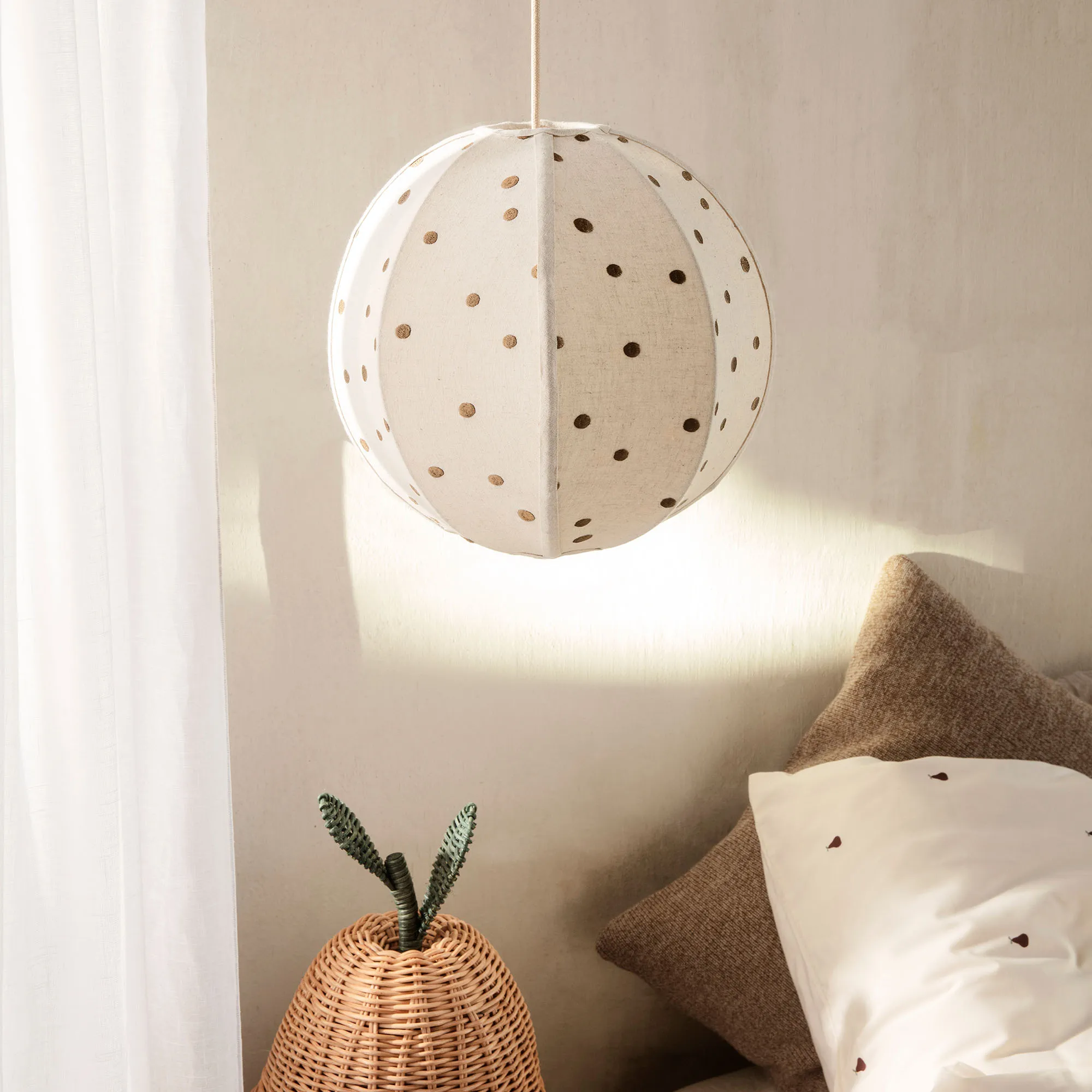 Embroided Textile Lampshade - 4