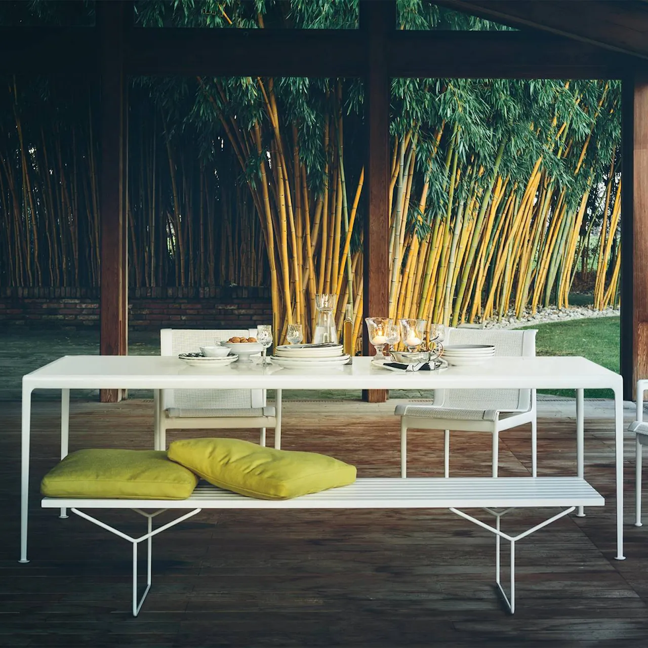 Bertoia Outdoor Bench