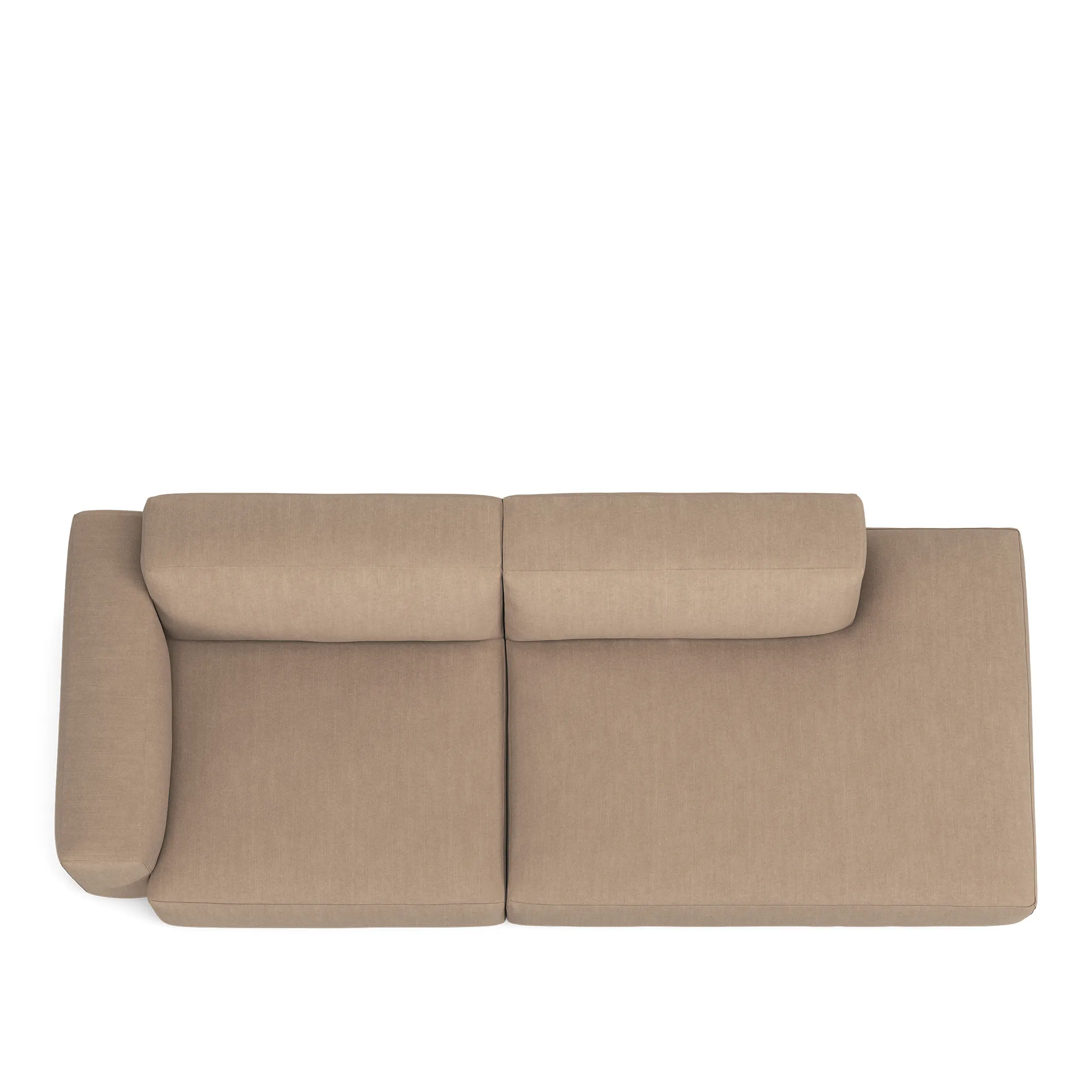 Brick 2-Seater Open End Right - 8