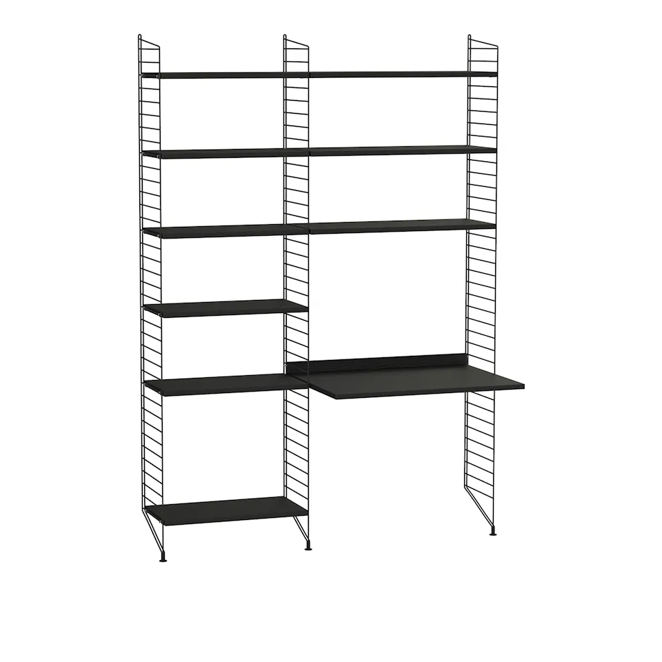 Kontor reolsystem B sort/sort